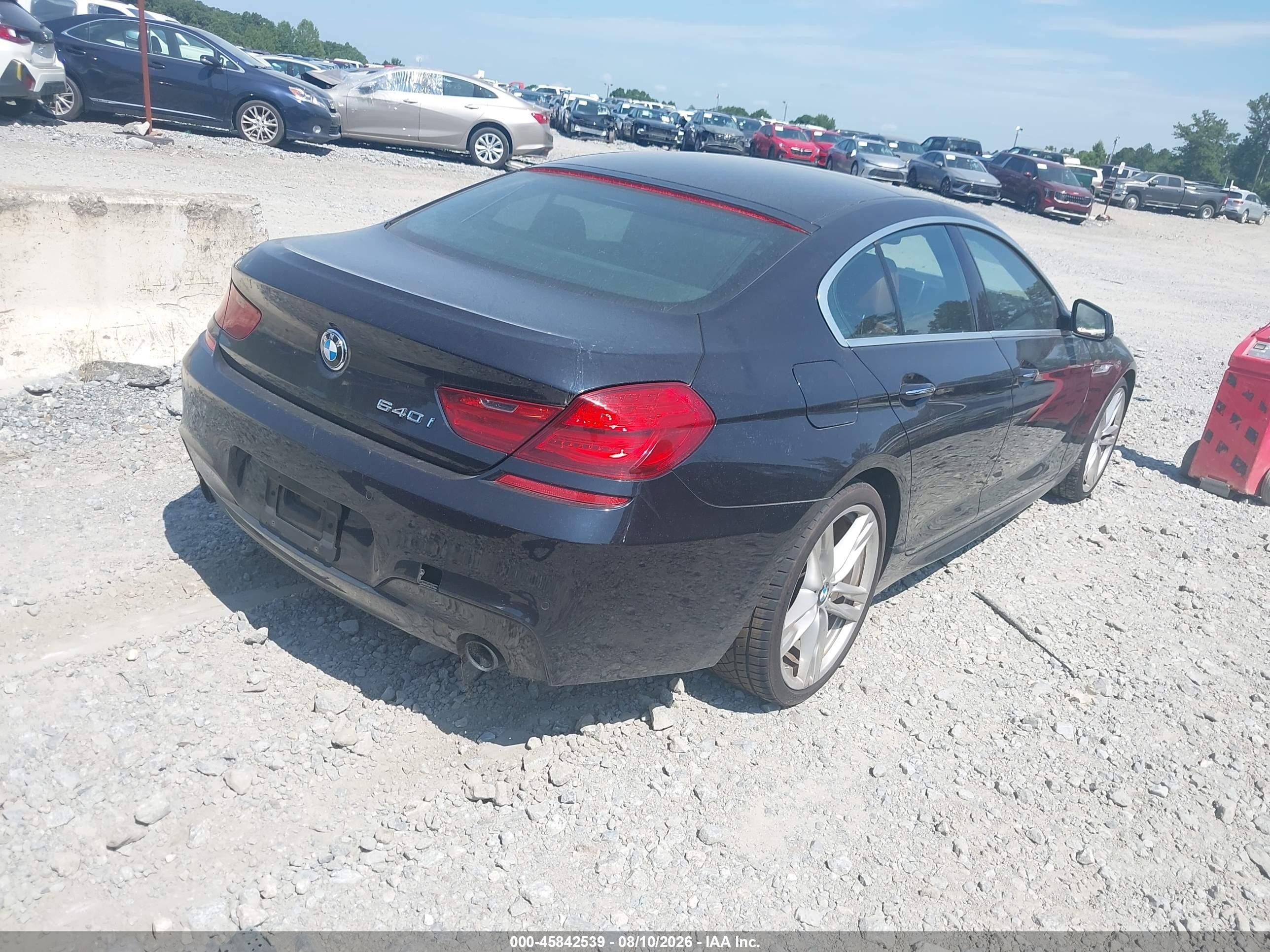 2013 Bmw 640i Gran Coupe Черный vin: WBA6A0C54DDF14317