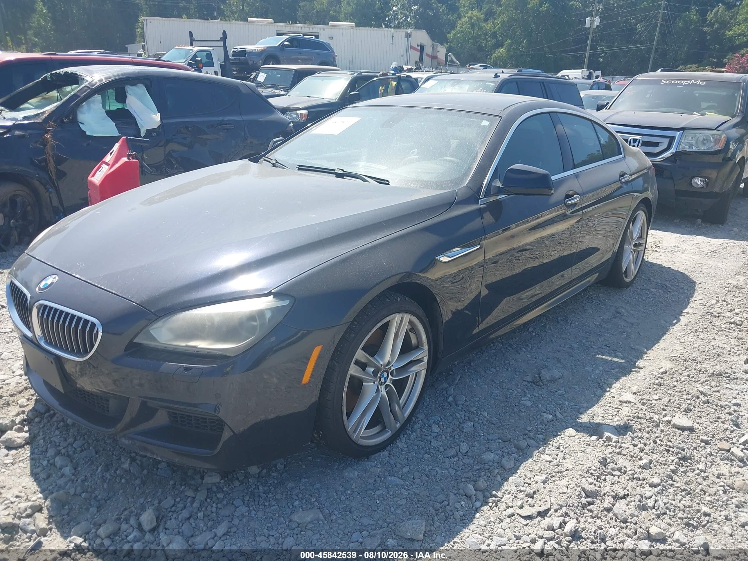 2013 Bmw 640i Gran Coupe Черный vin: WBA6A0C54DDF14317