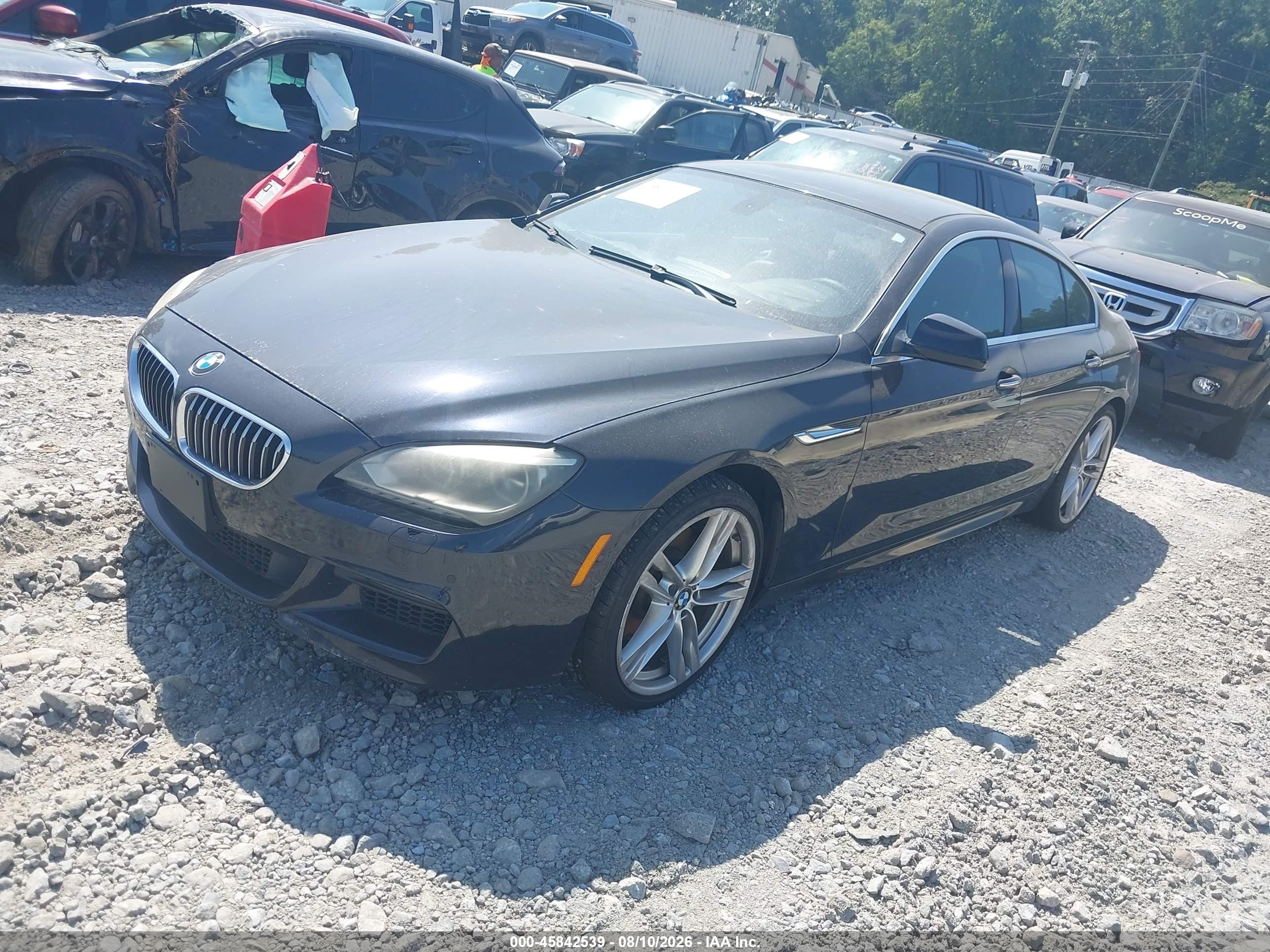 2013 Bmw 640i Gran Coupe Черный vin: WBA6A0C54DDF14317