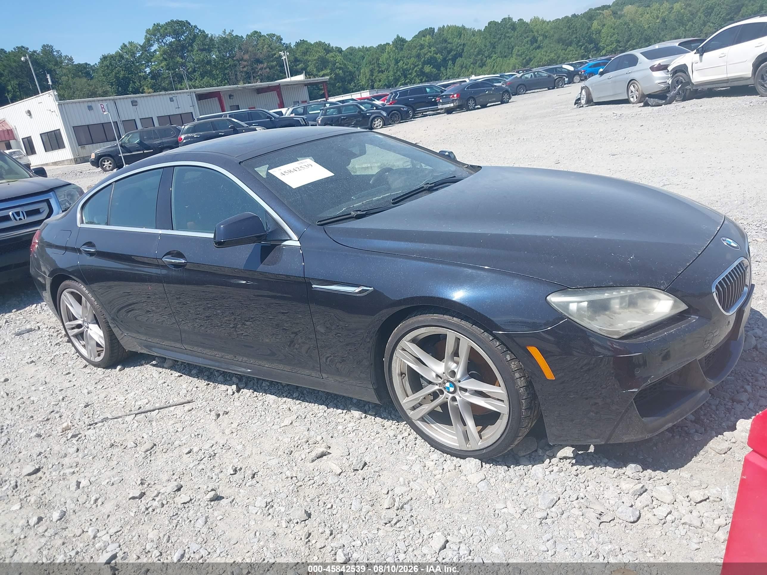2013 Bmw 640i Gran Coupe Черный vin: WBA6A0C54DDF14317