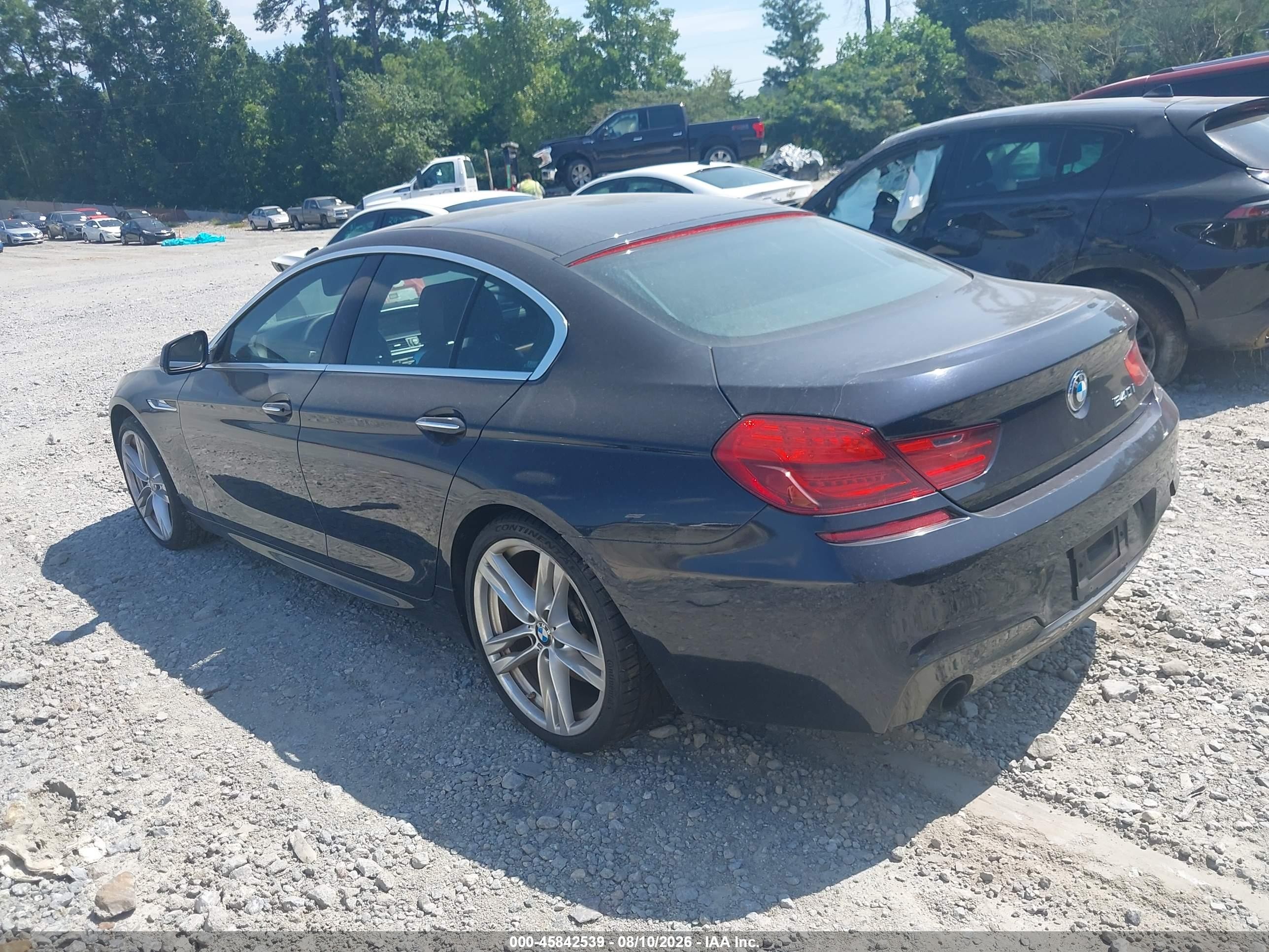 2013 Bmw 640i Gran Coupe Черный vin: WBA6A0C54DDF14317