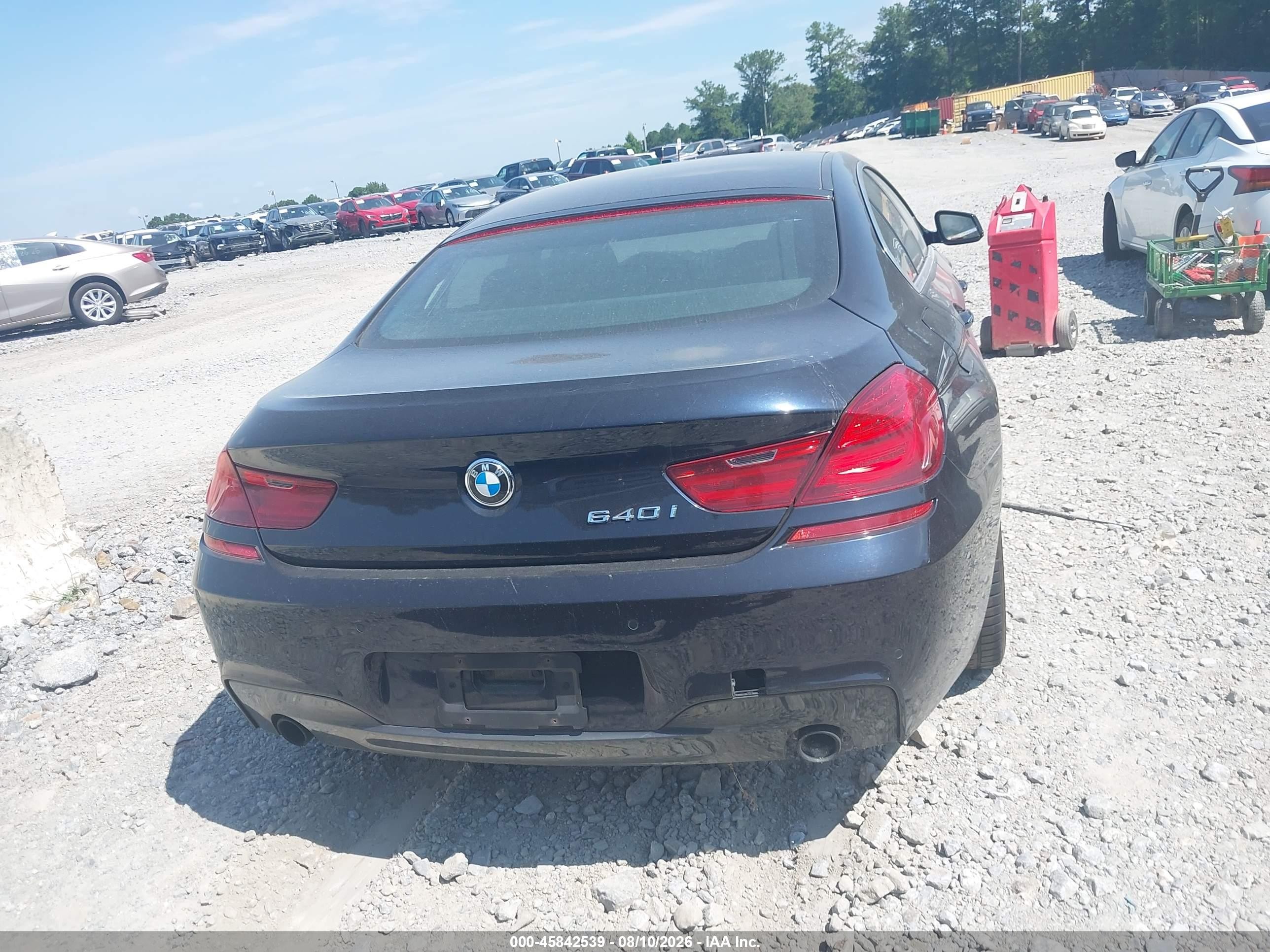 2013 Bmw 640i Gran Coupe Черный vin: WBA6A0C54DDF14317