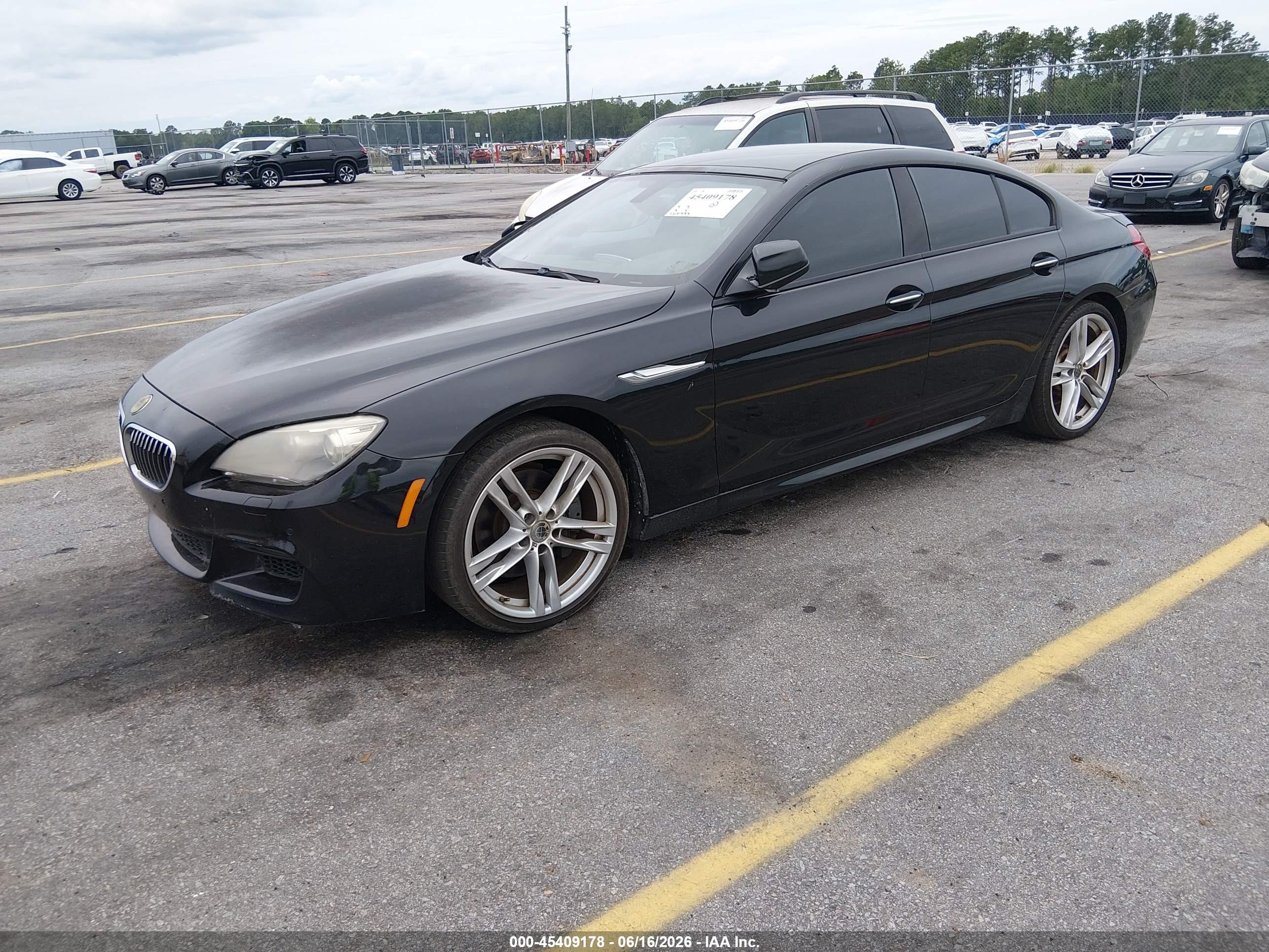 2014 Bmw 640i Gran Coupe   Черный vin: WBA6A0C54EDZ04512