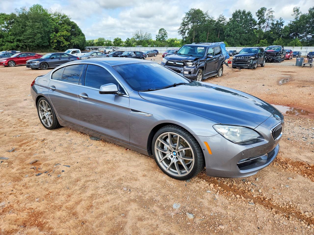 2014 Bmw 640 I Gran Coupe Gray vin: WBA6A0C54EDZ04638