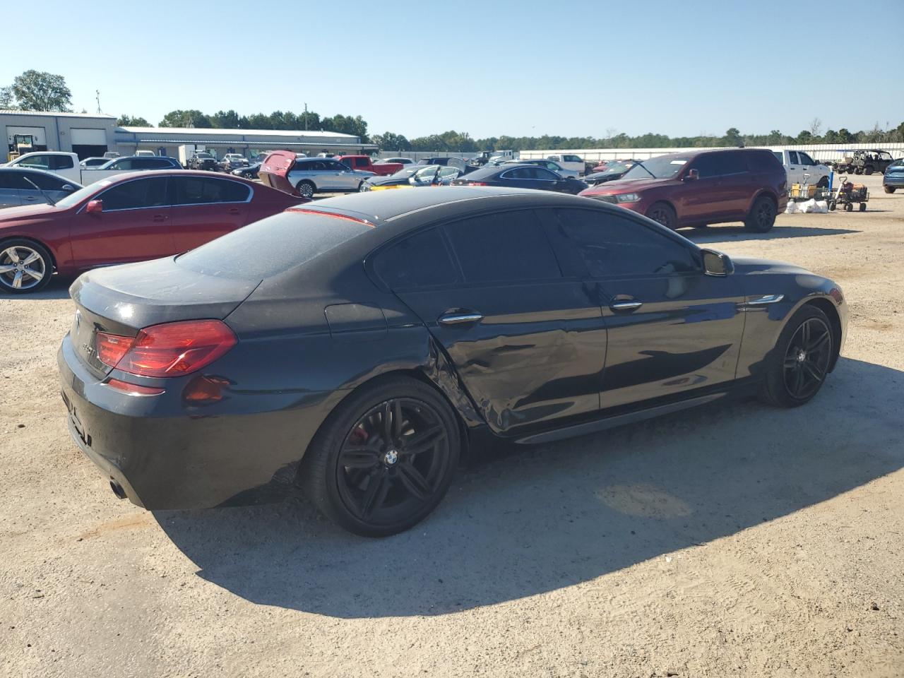 2014 Bmw 640 I Gran Coupe Black vin: WBA6A0C55ED317283