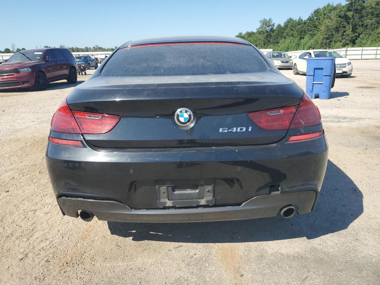 2014 Bmw 640 I Gran Coupe Black vin: WBA6A0C55ED317283