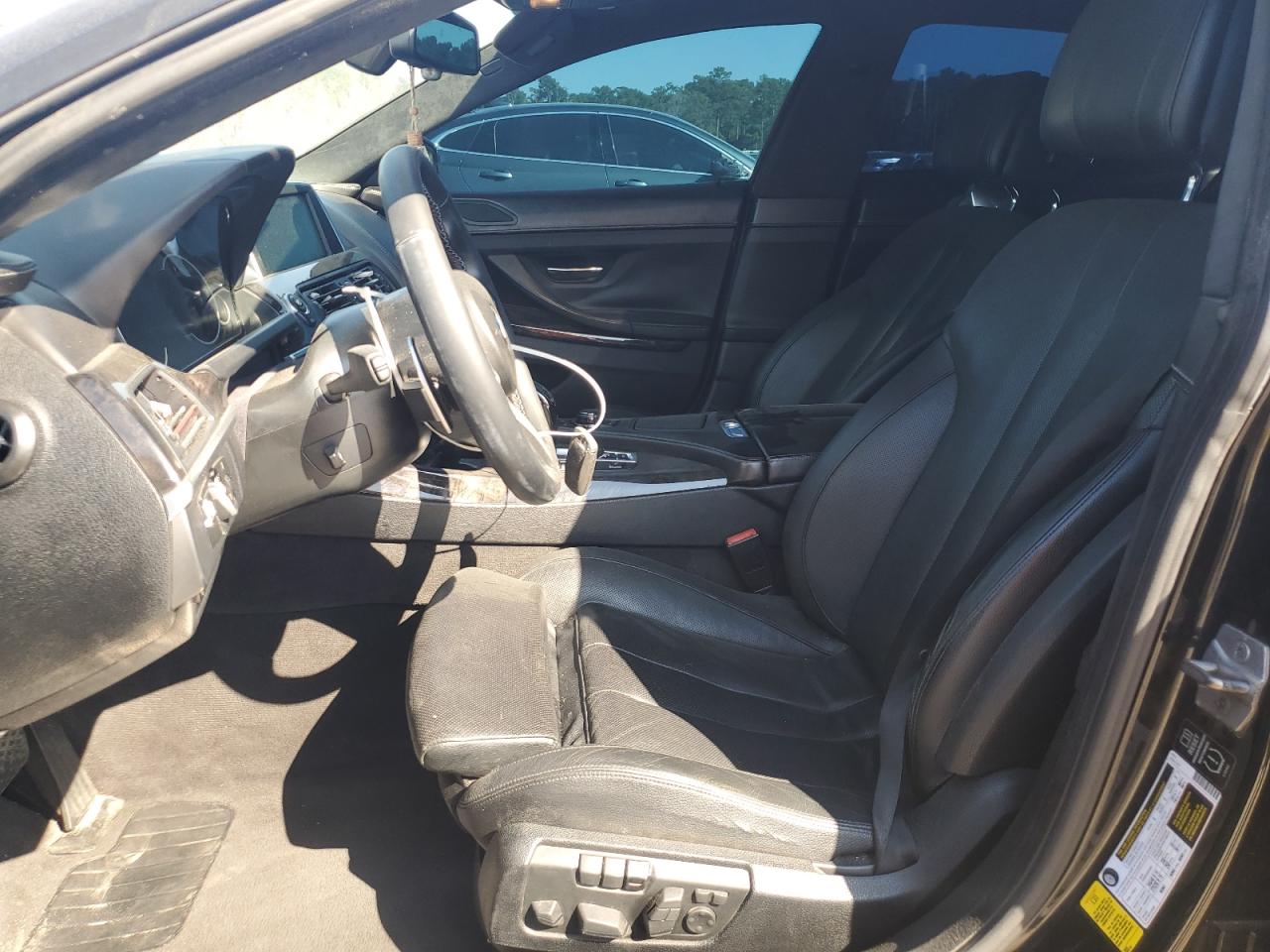 2014 Bmw 640 I Gran Coupe Black vin: WBA6A0C55ED317283