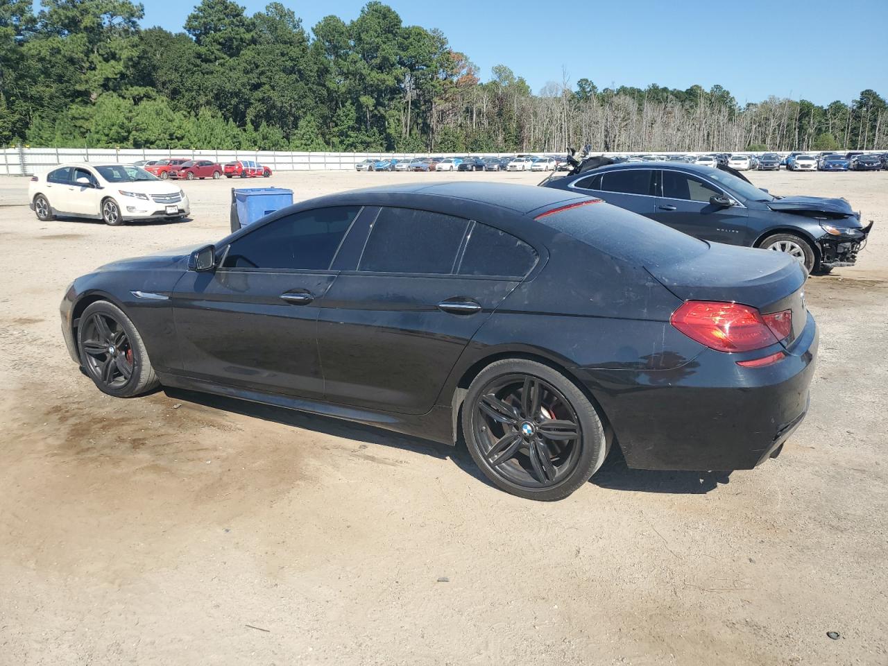 2014 Bmw 640 I Gran Coupe Black vin: WBA6A0C55ED317283