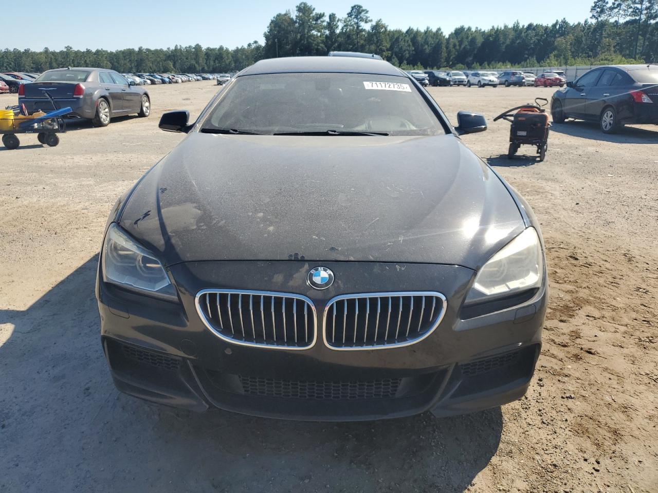 2014 Bmw 640 I Gran Coupe Black vin: WBA6A0C55ED317283