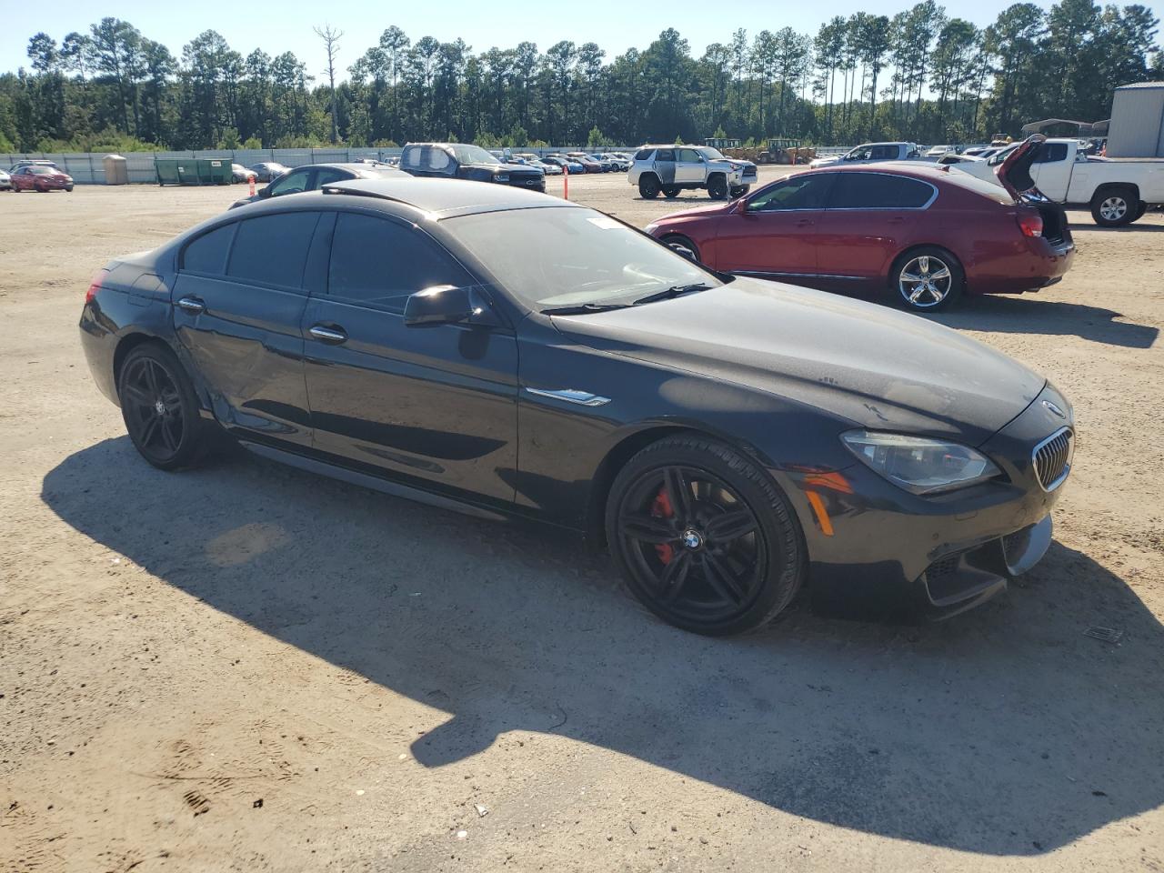 2014 Bmw 640 I Gran Coupe Black vin: WBA6A0C55ED317283
