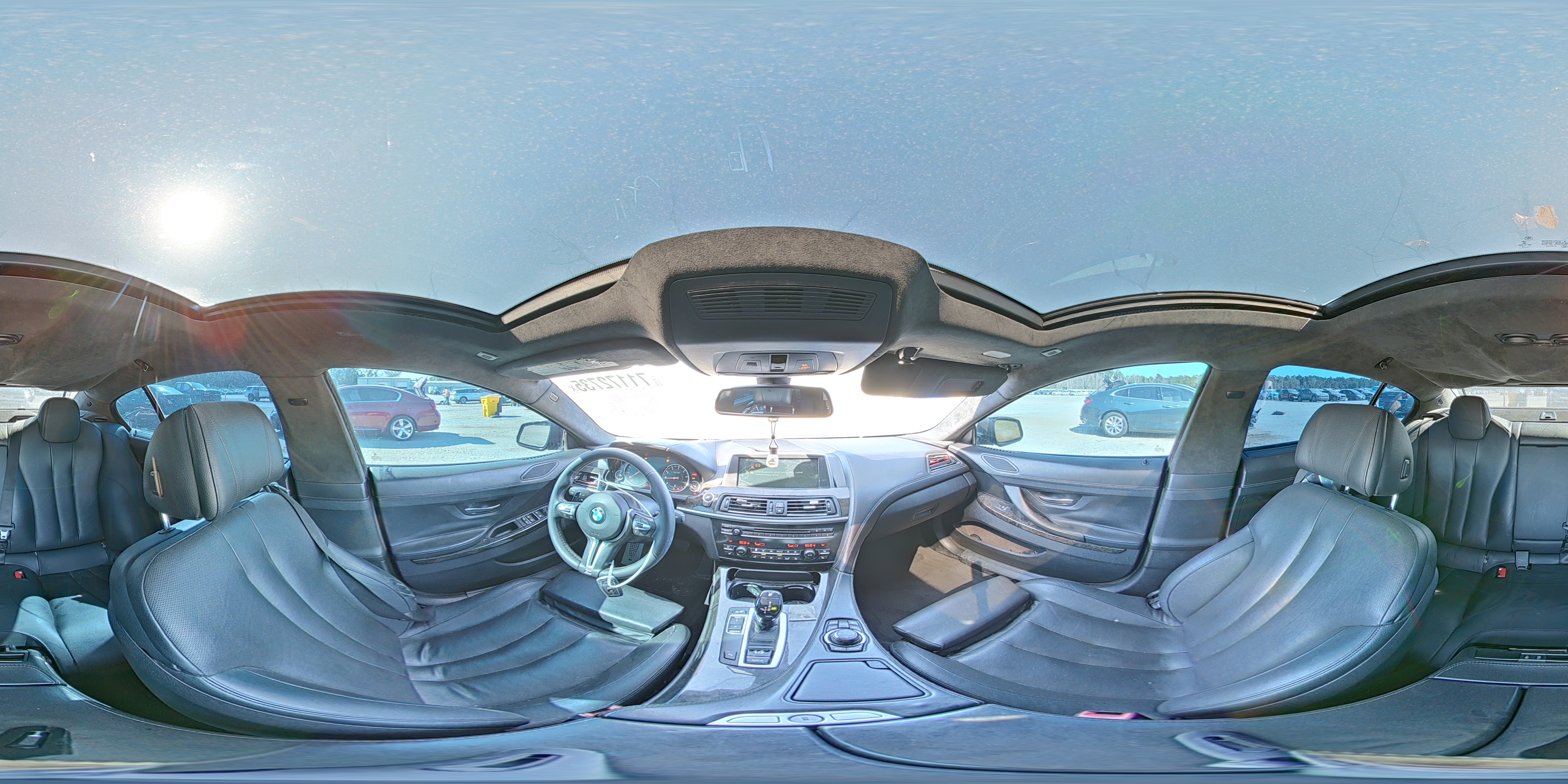 2014 Bmw 640 I Gran Coupe Black vin: WBA6A0C55ED317283