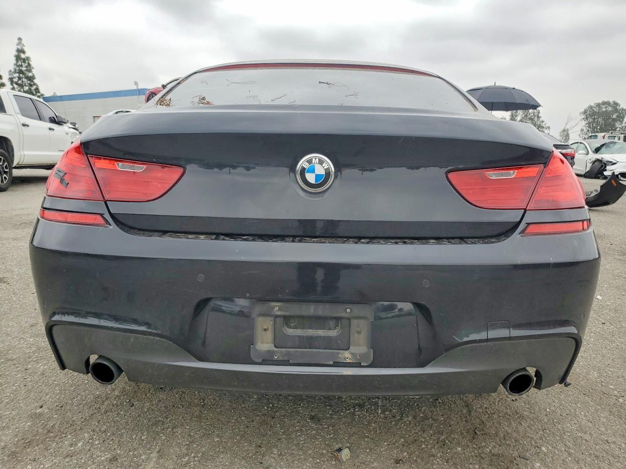2015 Bmw 640 I Gran Coupe Черный vin: WBA6A0C55FD318581