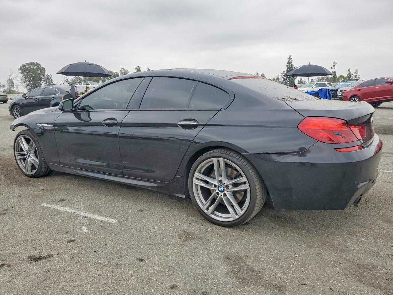 2015 Bmw 640 I Gran Coupe Черный vin: WBA6A0C55FD318581