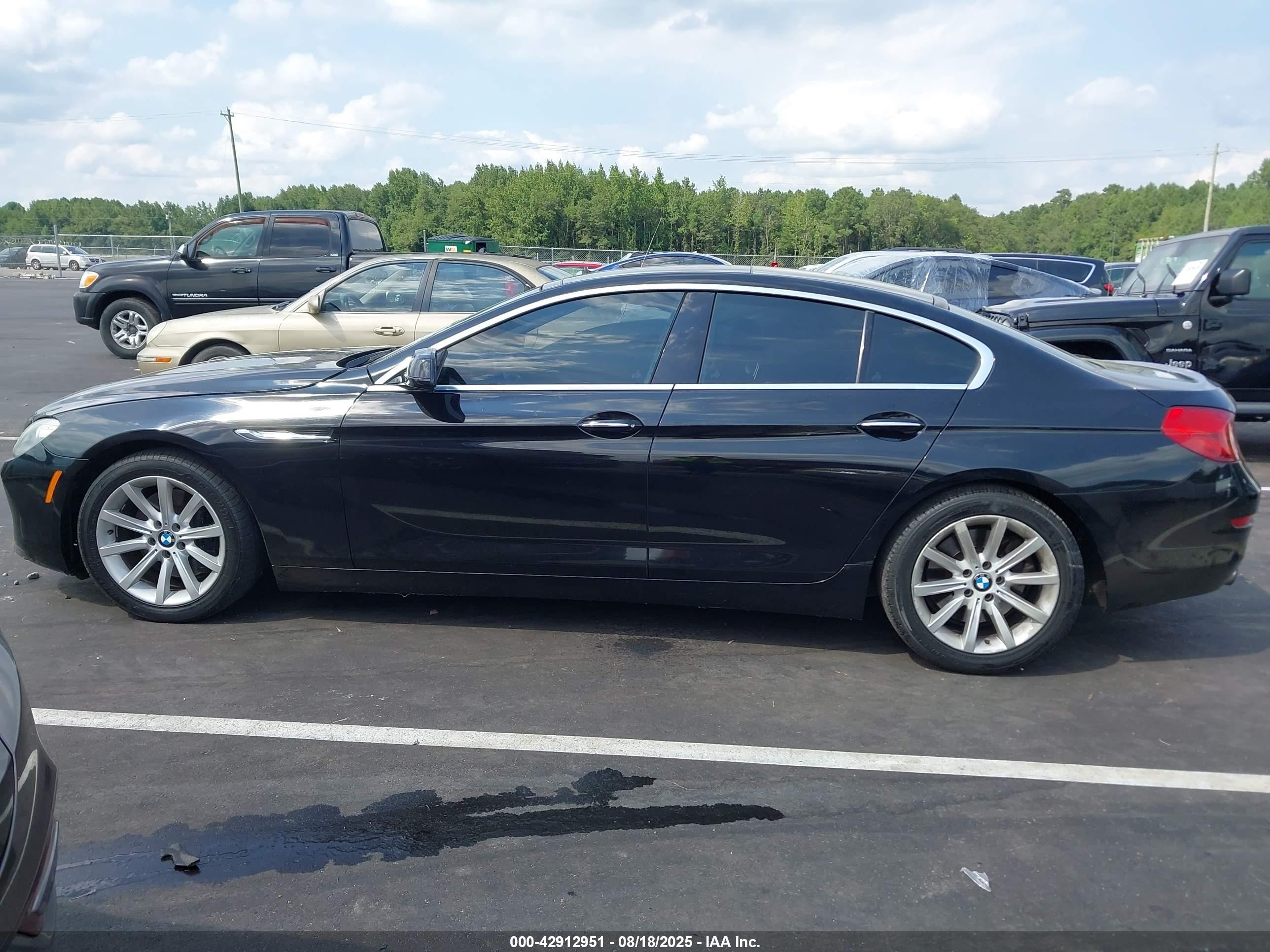 2015 Bmw 640i Gran Coupe   Black vin: WBA6A0C55FD318676