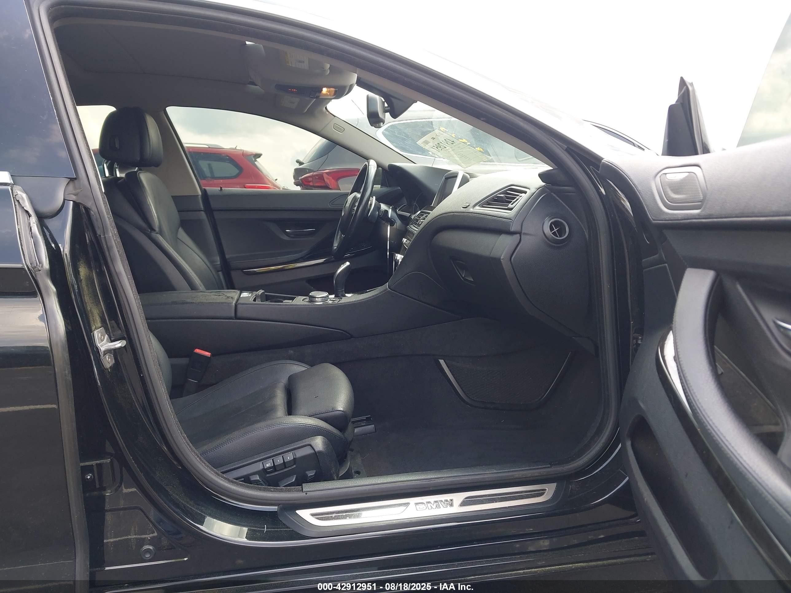 2015 Bmw 640i Gran Coupe   Black vin: WBA6A0C55FD318676