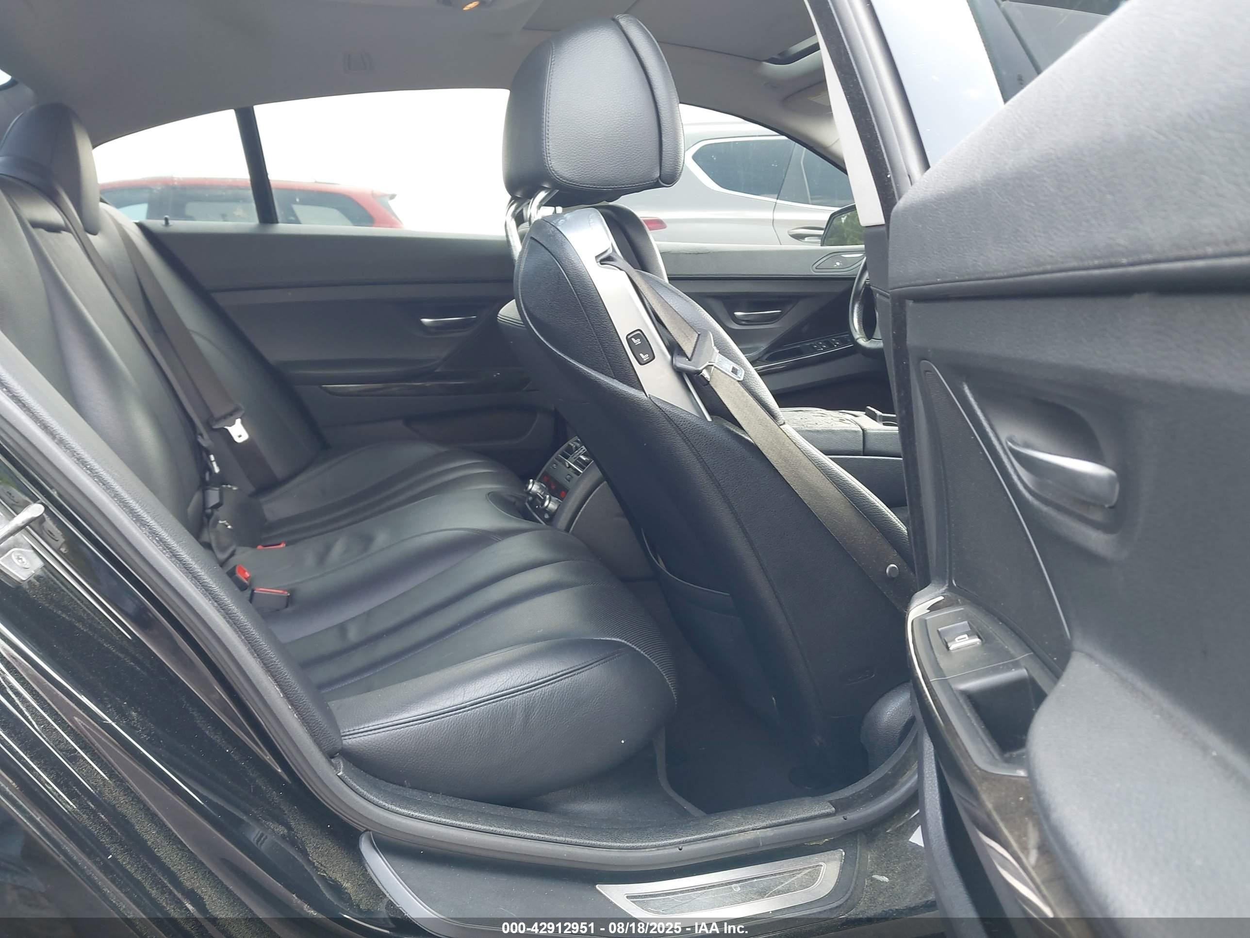 2015 Bmw 640i Gran Coupe   Black vin: WBA6A0C55FD318676