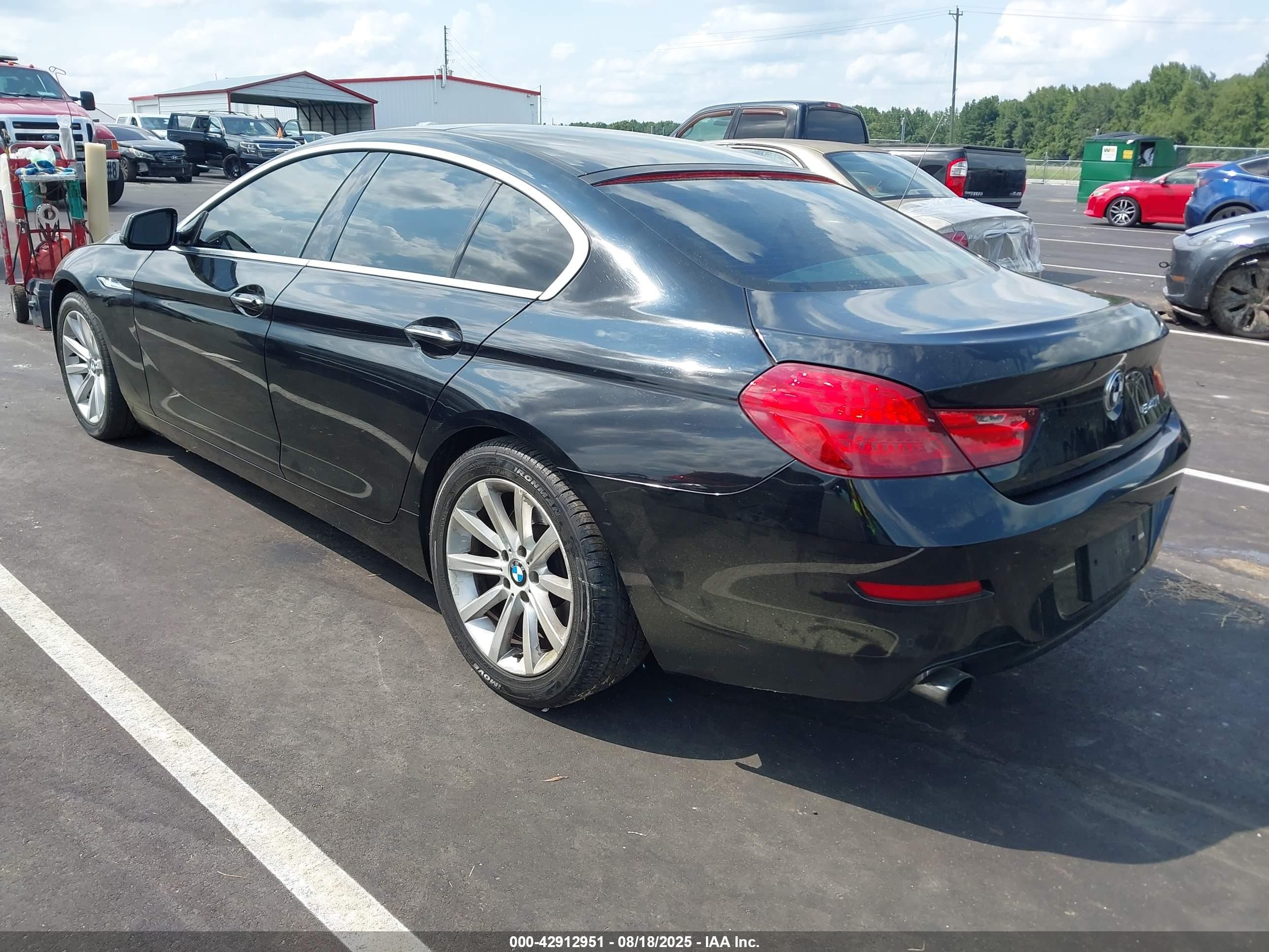 2015 Bmw 640i Gran Coupe   Black vin: WBA6A0C55FD318676