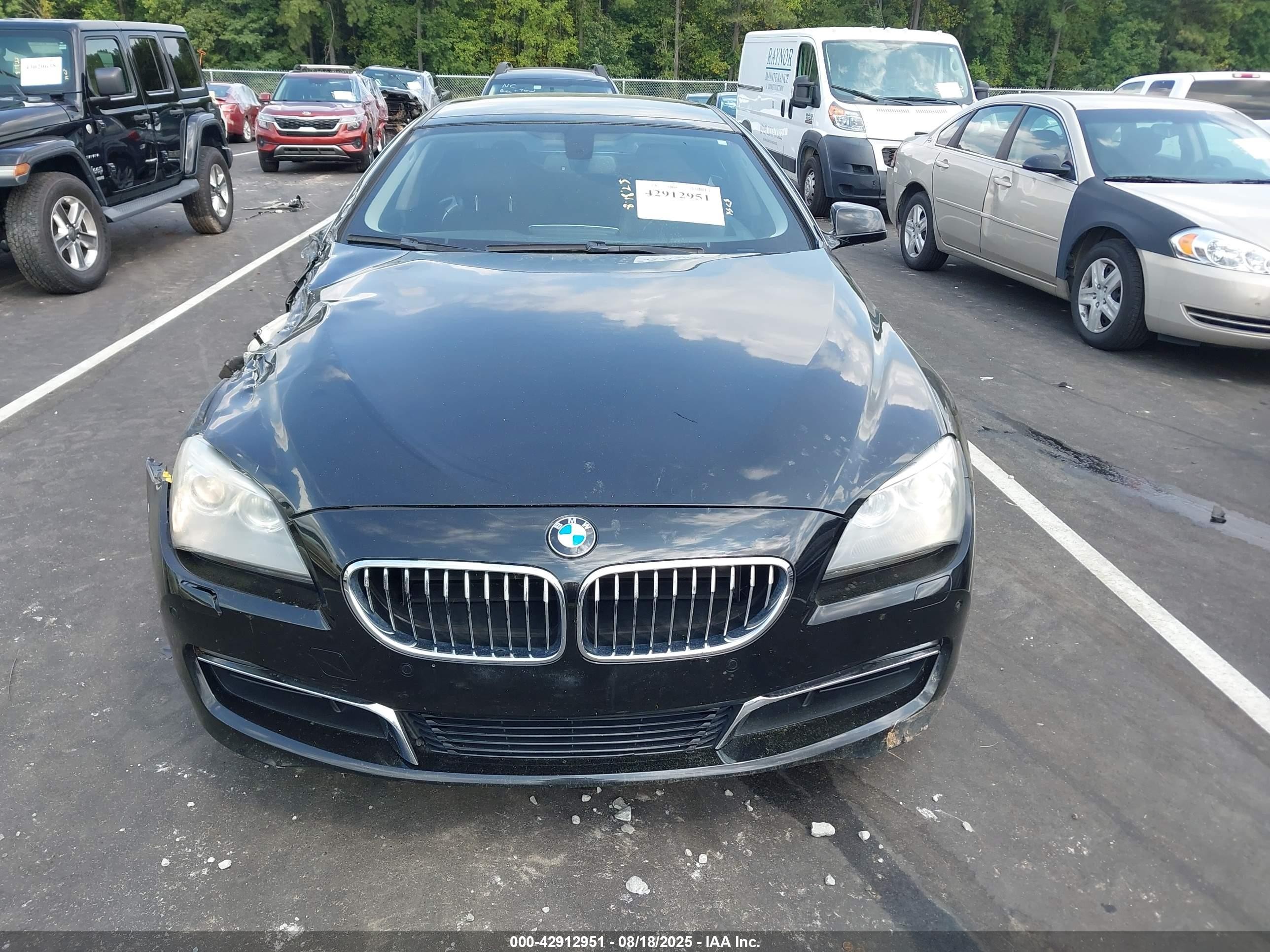2015 Bmw 640i Gran Coupe   Black vin: WBA6A0C55FD318676