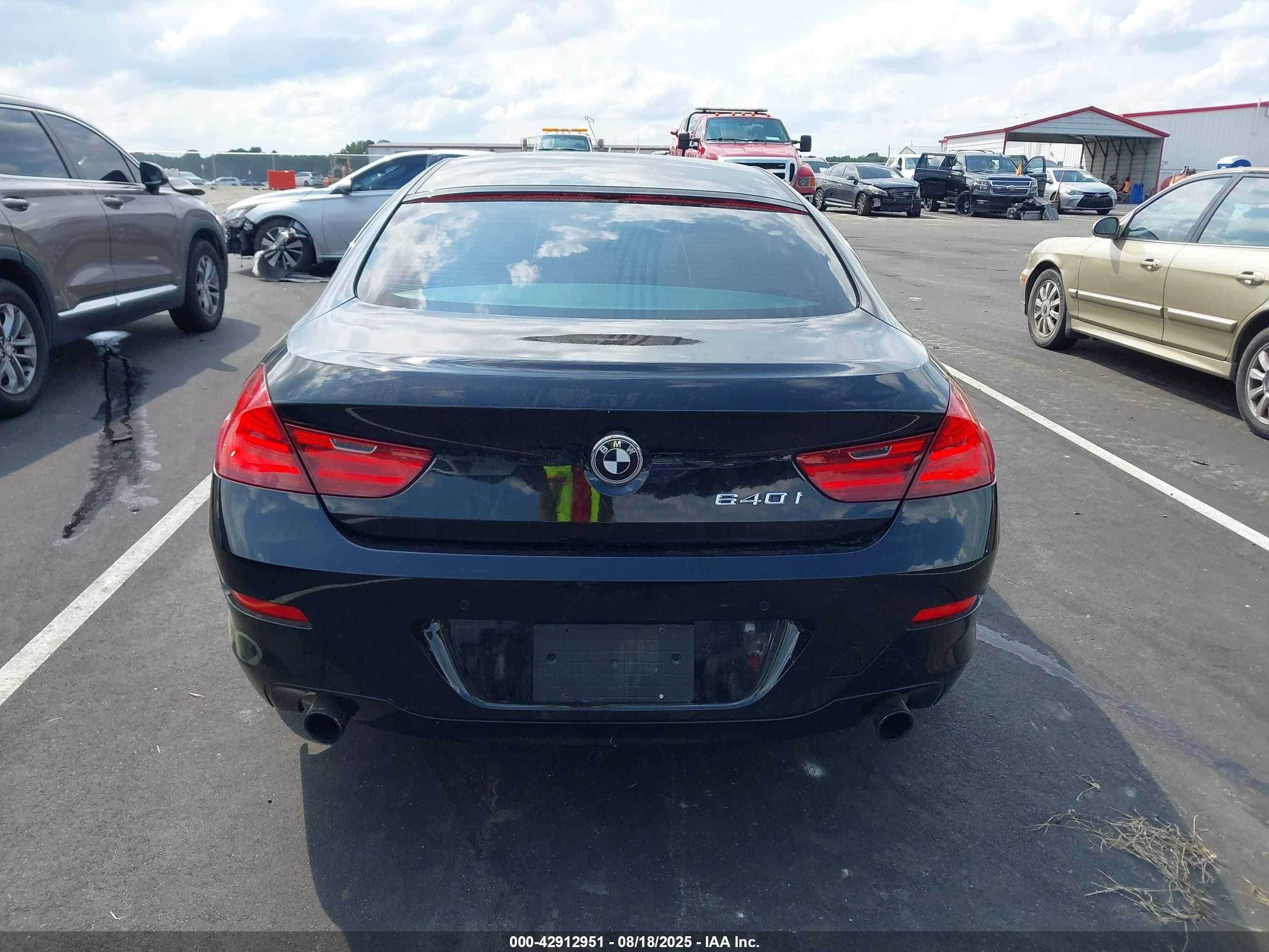 2015 Bmw 640i Gran Coupe   Black vin: WBA6A0C55FD318676