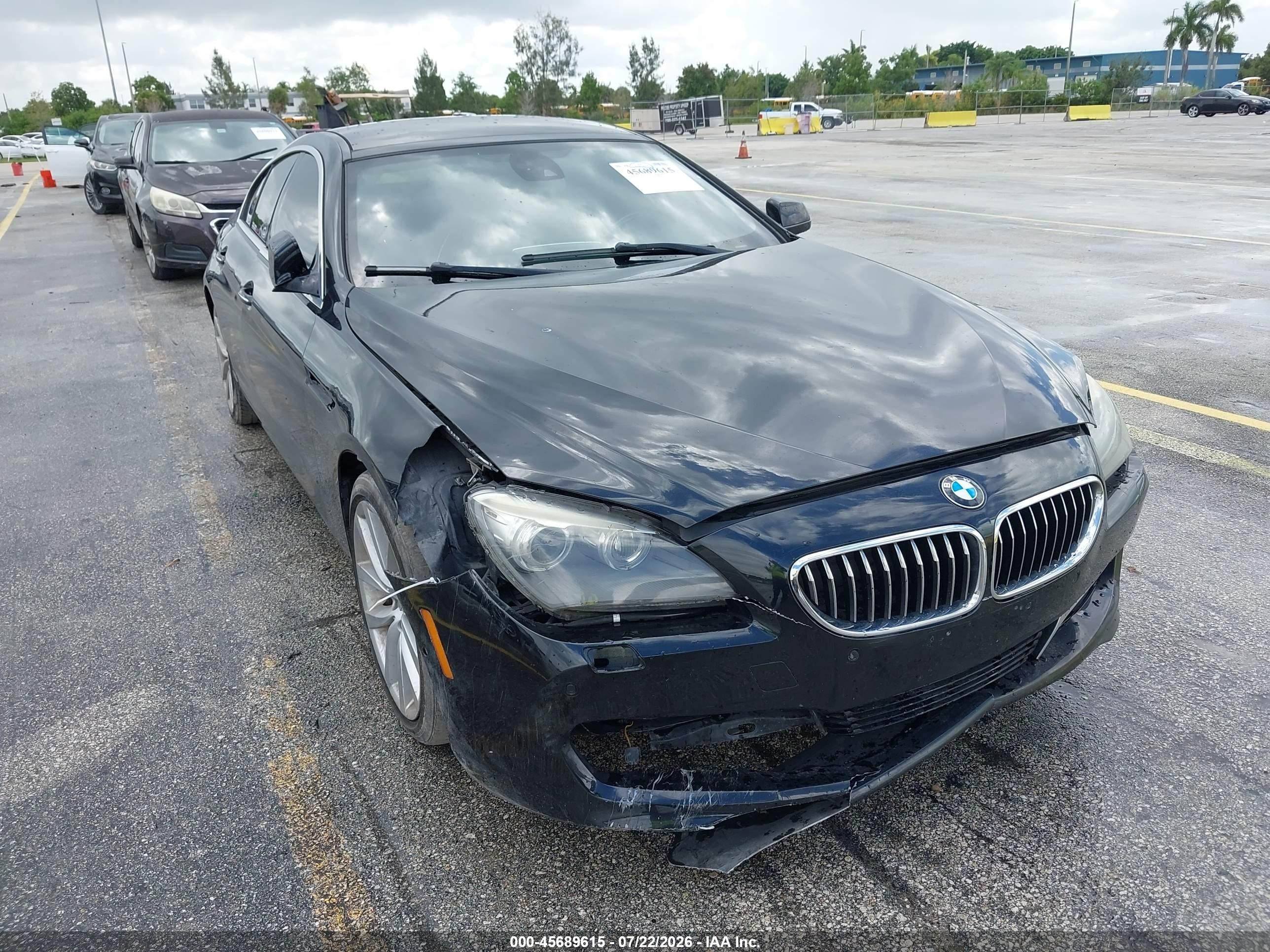 2013 Bmw 640i Gran Coupe   Black vin: WBA6A0C56DDF14321