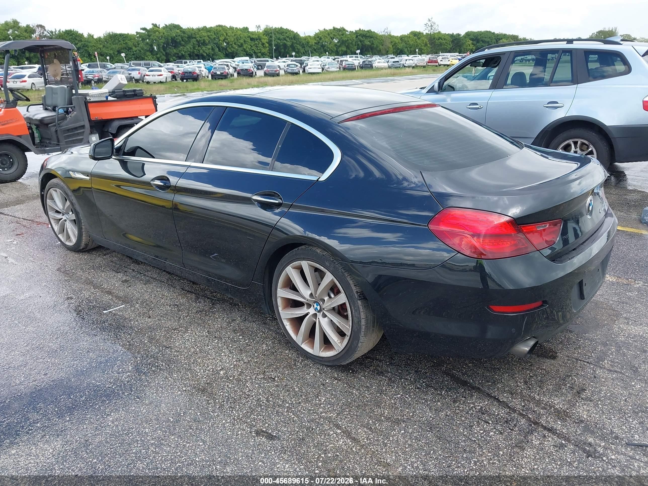 2013 Bmw 640i Gran Coupe   Black vin: WBA6A0C56DDF14321