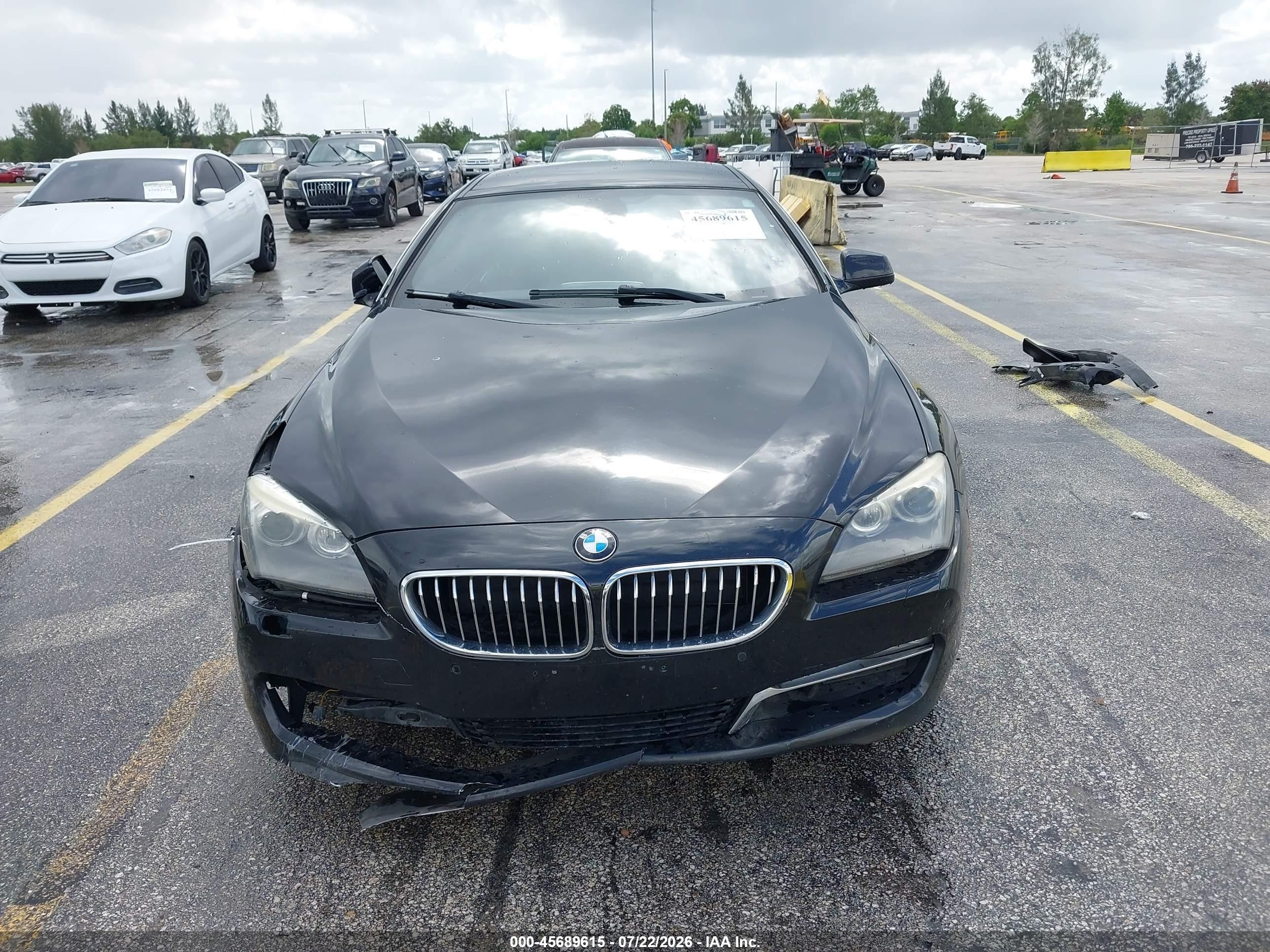 2013 Bmw 640i Gran Coupe   Black vin: WBA6A0C56DDF14321