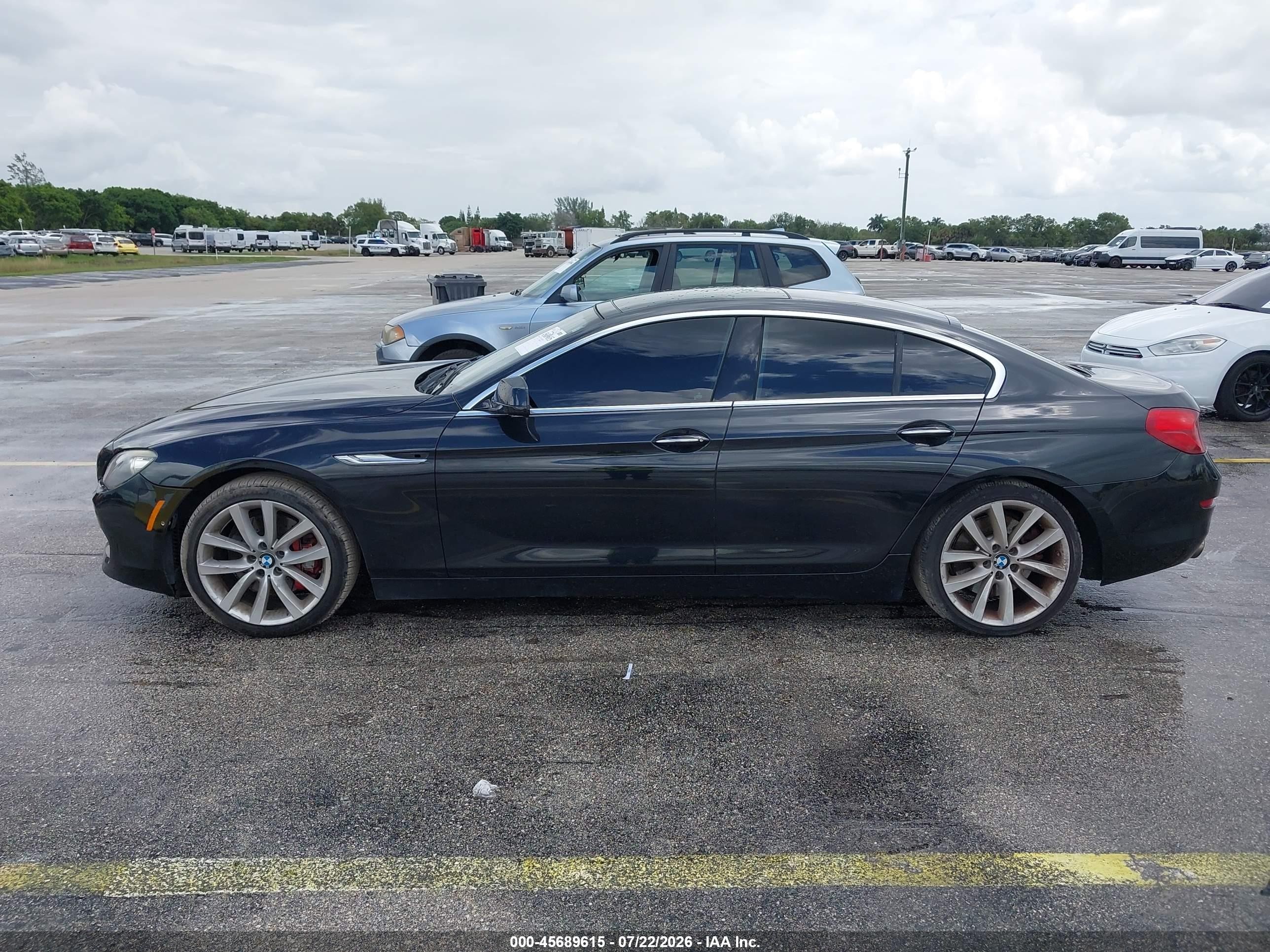 2013 Bmw 640i Gran Coupe   Black vin: WBA6A0C56DDF14321