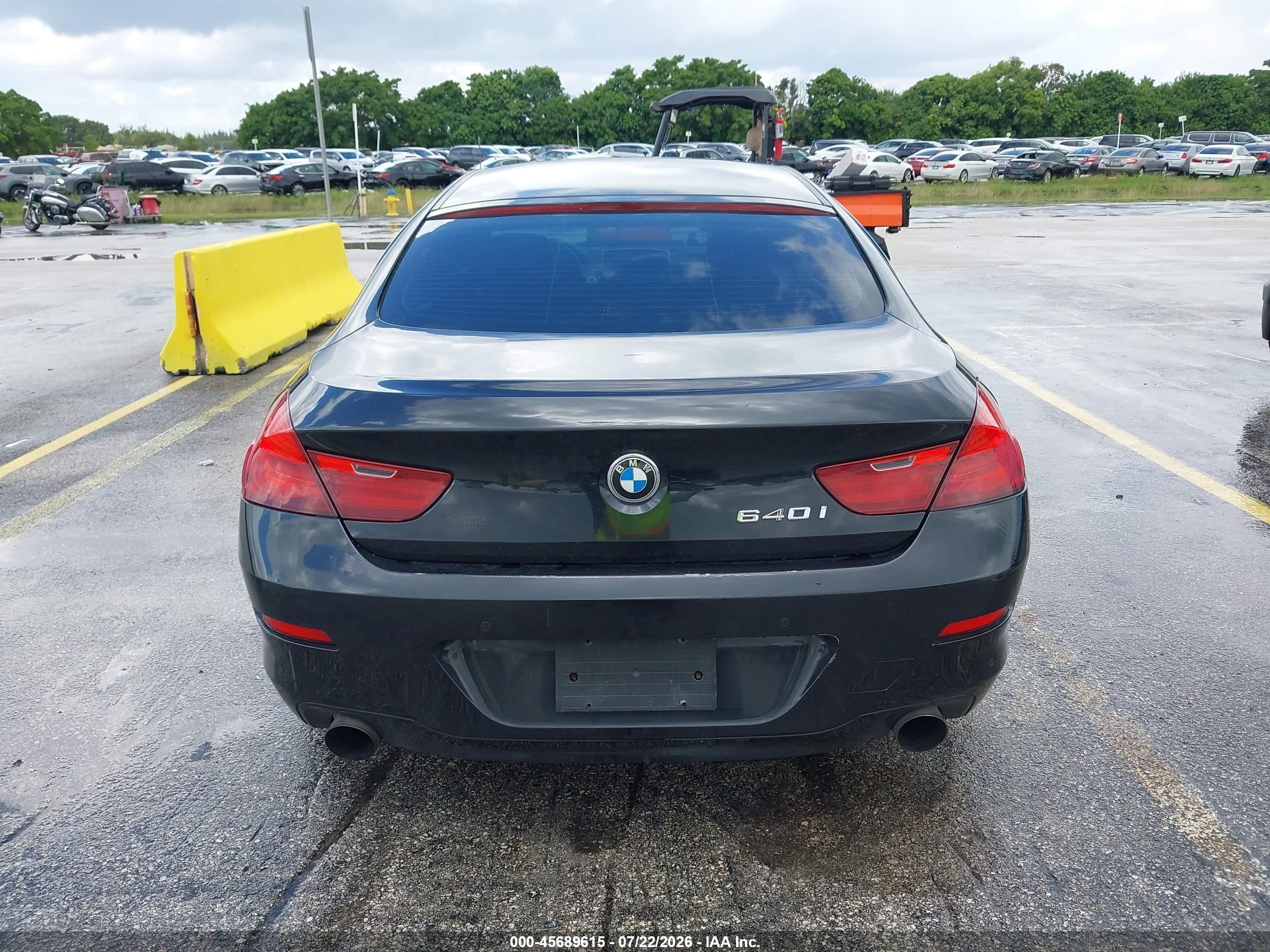 2013 Bmw 640i Gran Coupe   Black vin: WBA6A0C56DDF14321