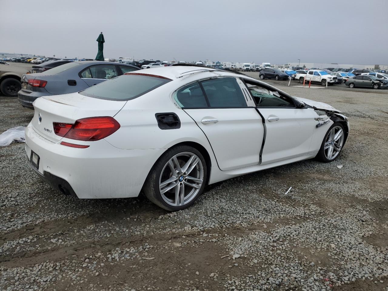 2014 Bmw 640 I Gran Coupe White vin: WBA6A0C56ED317325