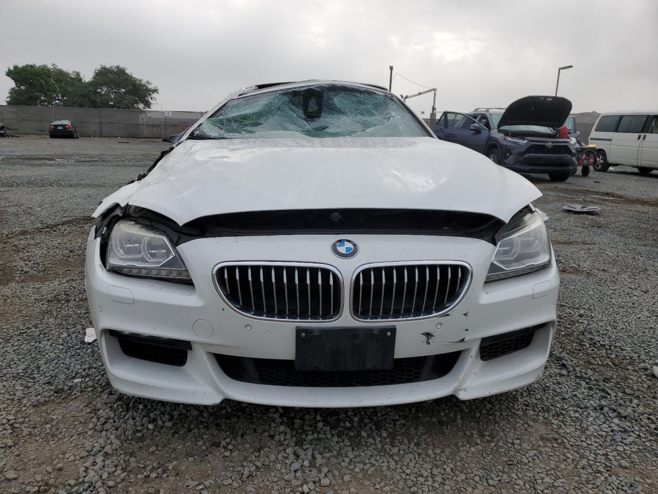 2014 Bmw 640 I Gran Coupe White vin: WBA6A0C56ED317325