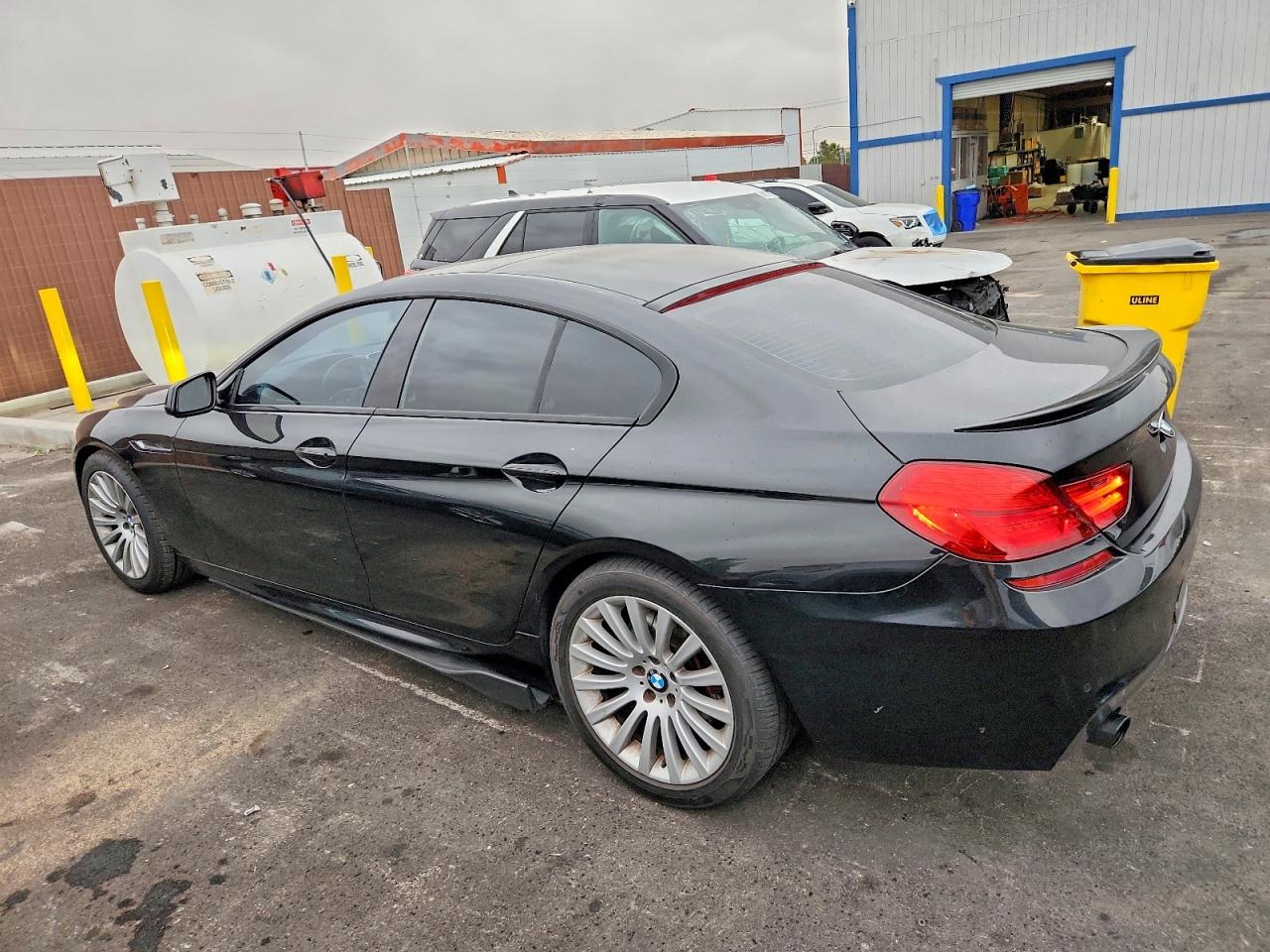 2014 Bmw 640 I Gran Coupe Black vin: WBA6A0C57ED317169