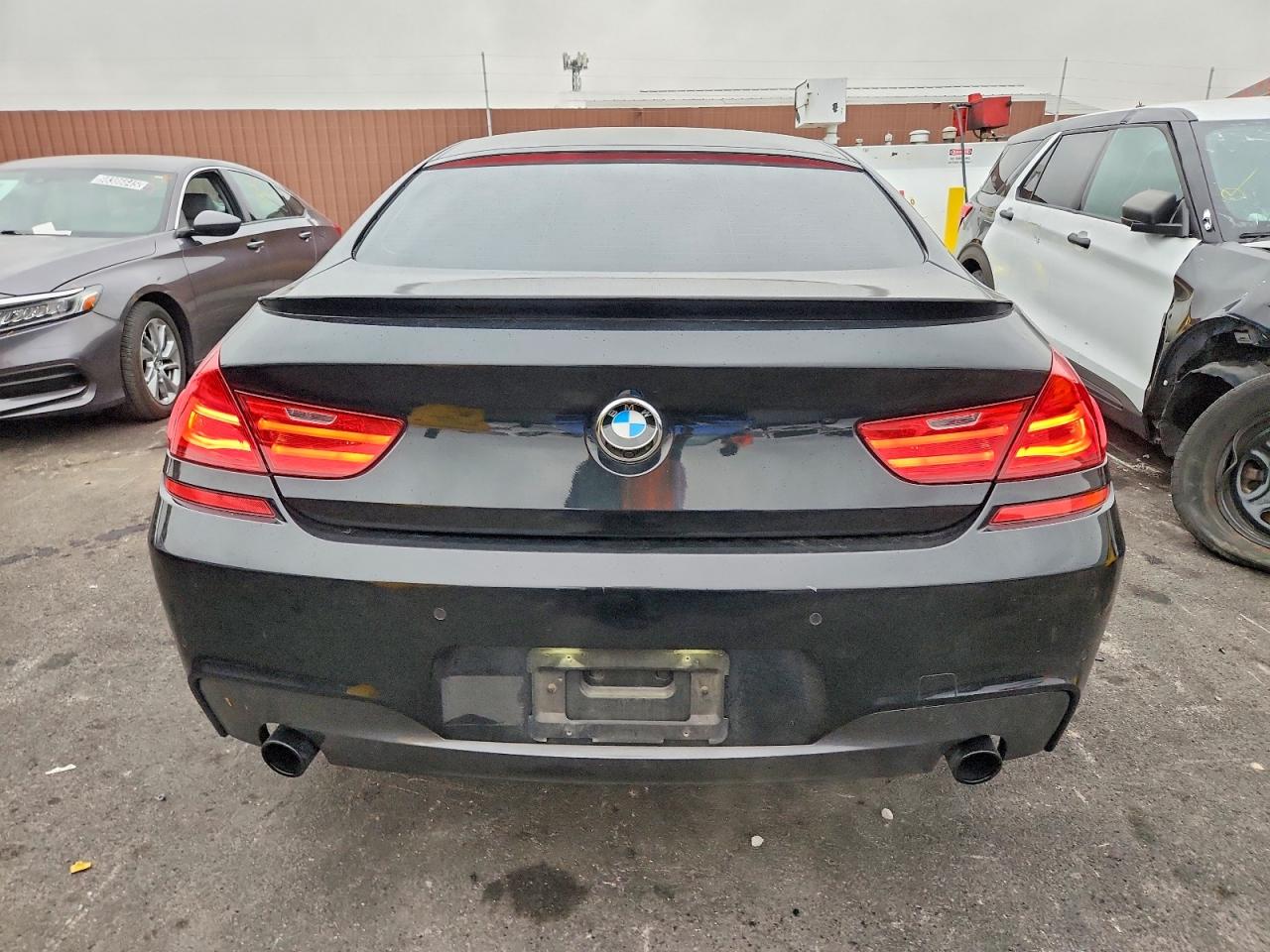2014 Bmw 640 I Gran Coupe Black vin: WBA6A0C57ED317169