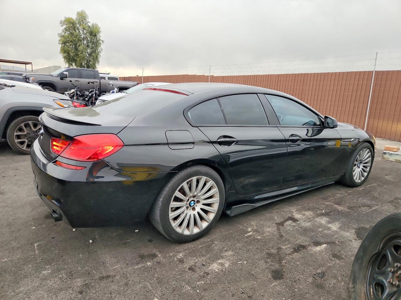 2014 Bmw 640 I Gran Coupe Black vin: WBA6A0C57ED317169