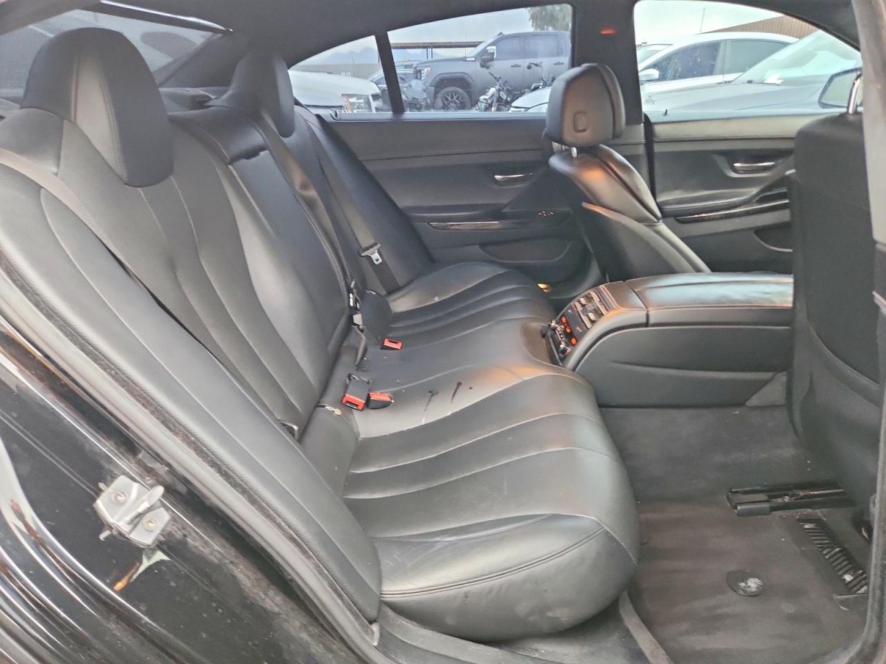 2014 Bmw 640 I Gran Coupe Black vin: WBA6A0C57ED317169