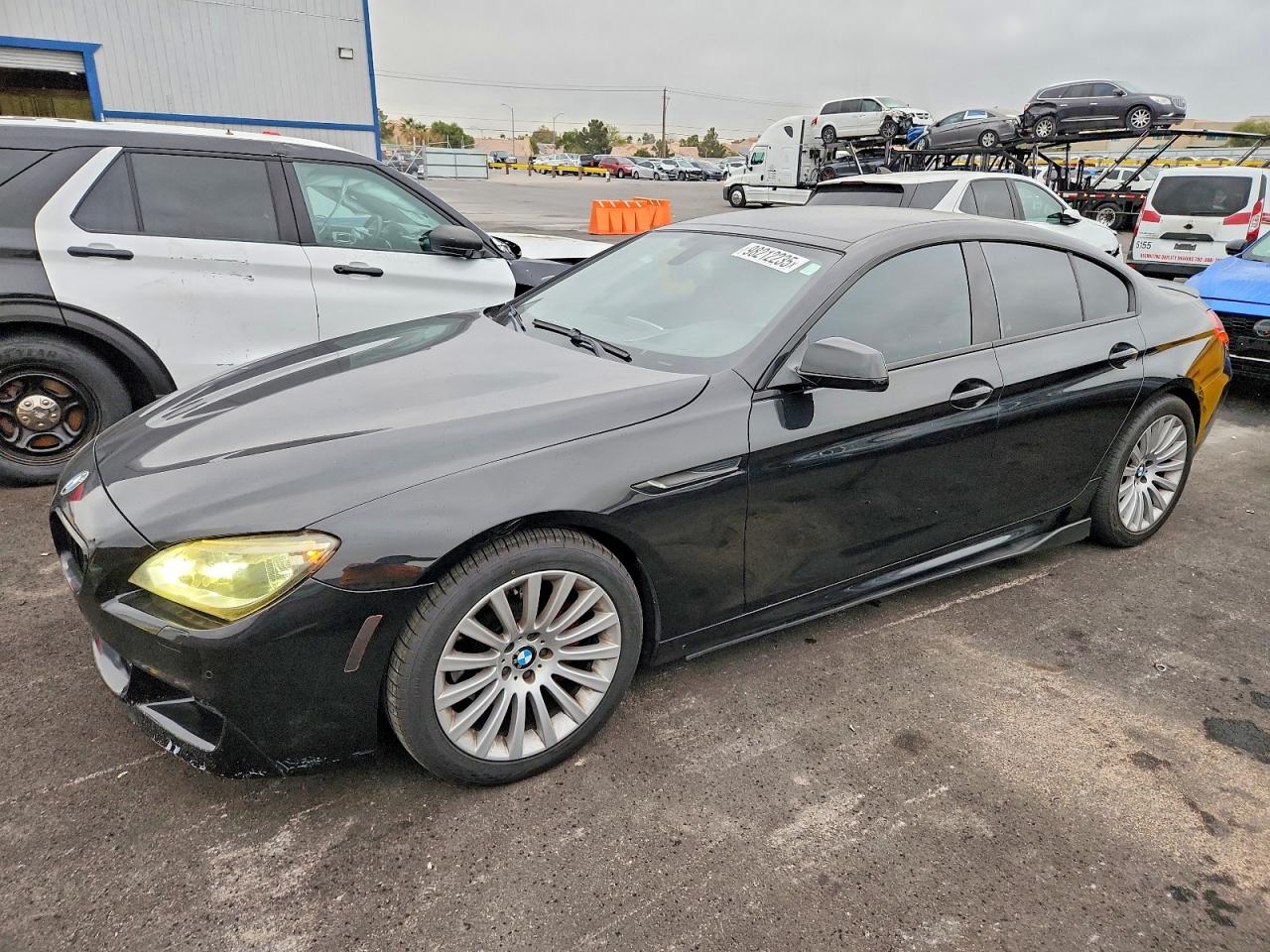 2014 Bmw 640 I Gran Coupe Black vin: WBA6A0C57ED317169