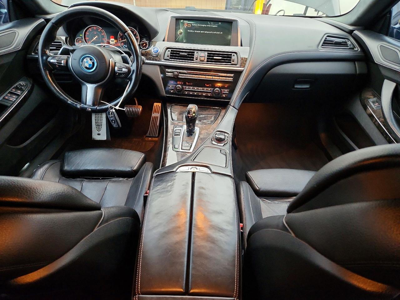 2014 Bmw 640 I Gran Coupe Black vin: WBA6A0C57ED317169