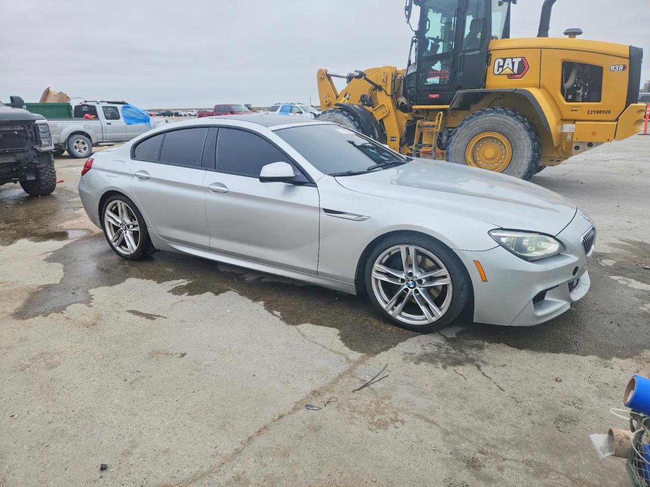 2014 Bmw 640 I Gran Coupe Silver vin: WBA6A0C57ED317172