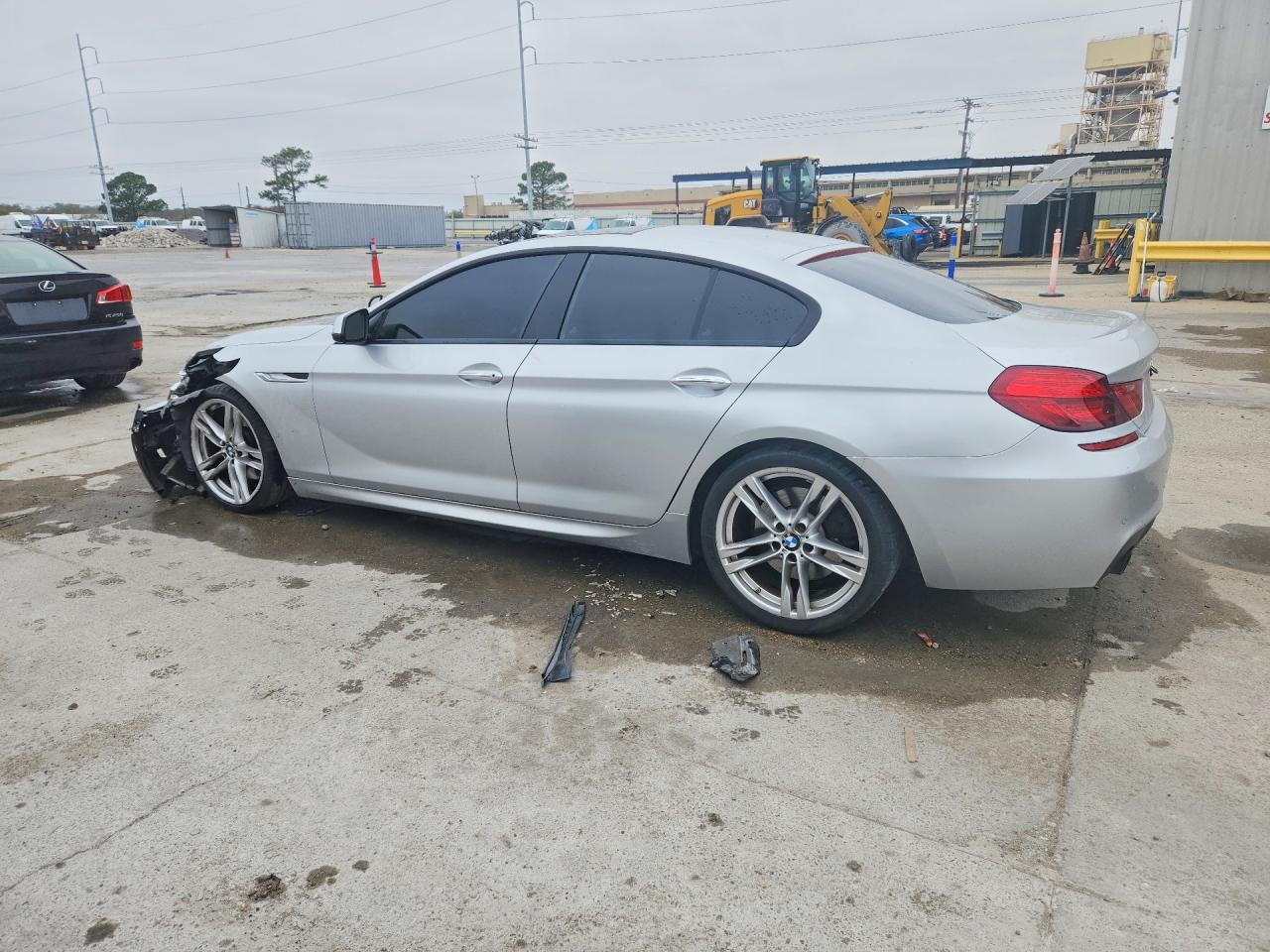 2014 Bmw 640 I Gran Coupe Silver vin: WBA6A0C57ED317172