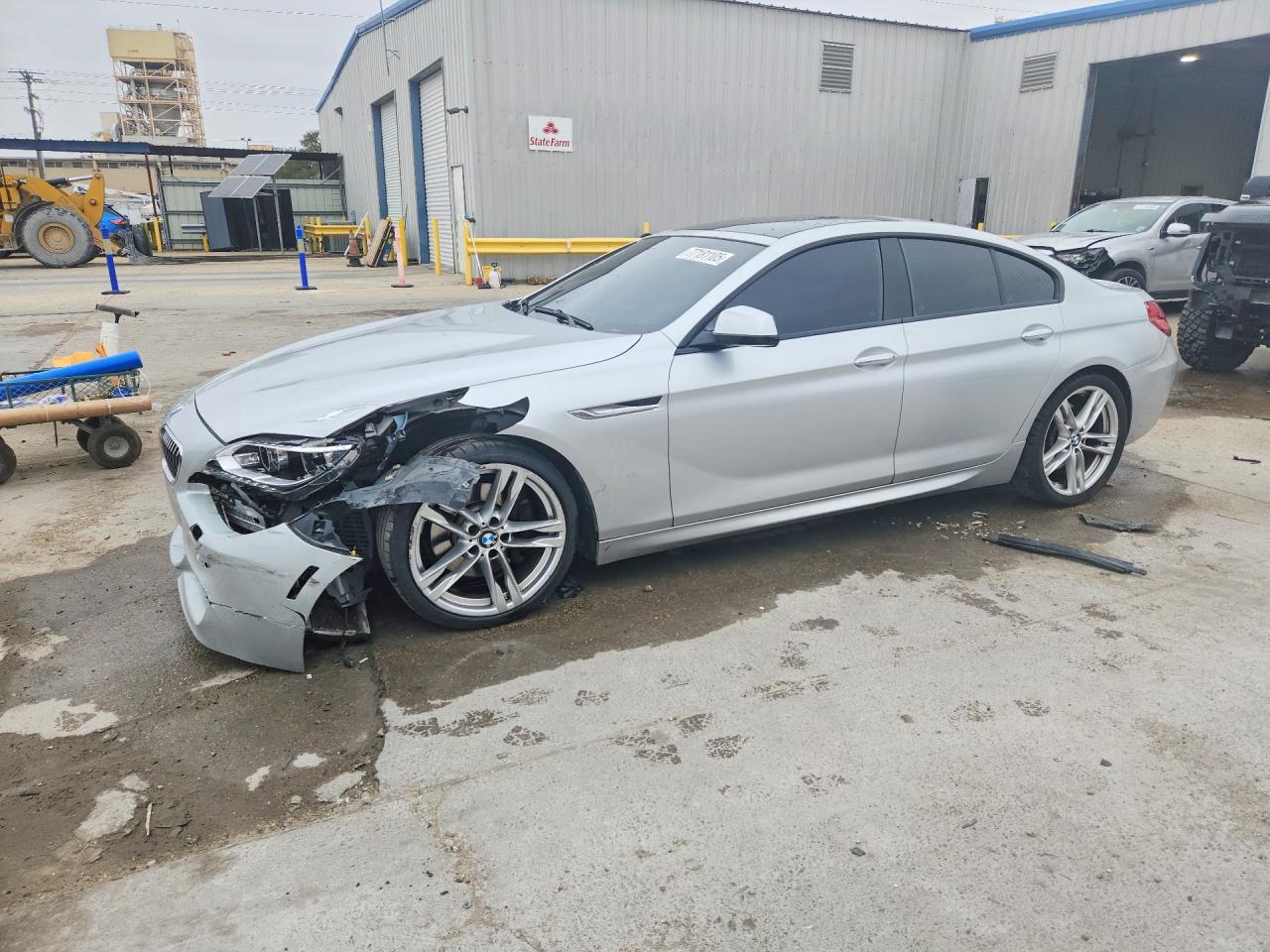2014 Bmw 640 I Gran Coupe Silver vin: WBA6A0C57ED317172