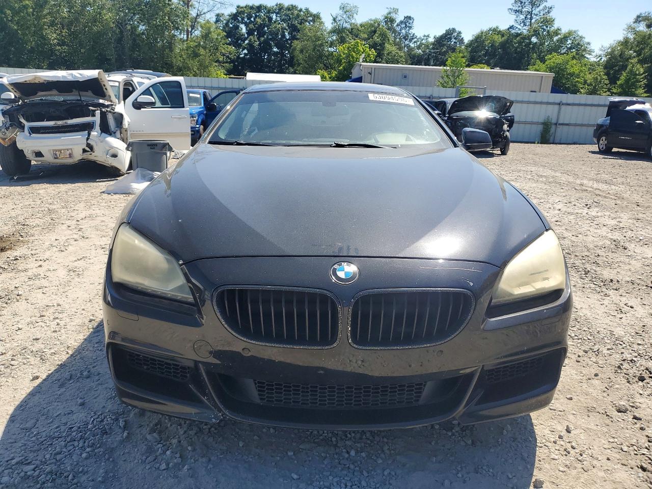 2015 Bmw 640 I Gran Coupe Black vin: WBA6A0C57FD318999