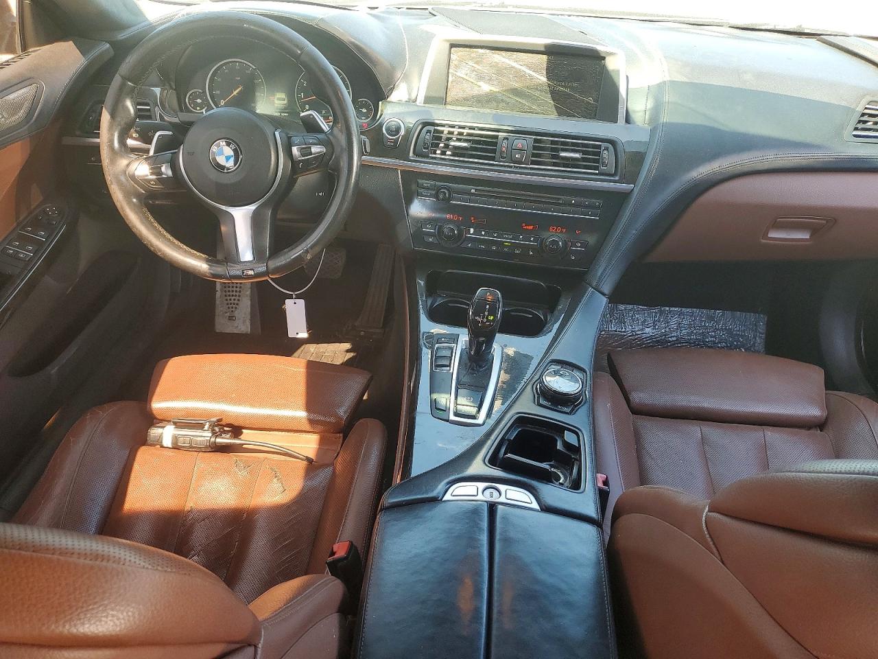 2015 Bmw 640 I Gran Coupe Black vin: WBA6A0C57FD318999