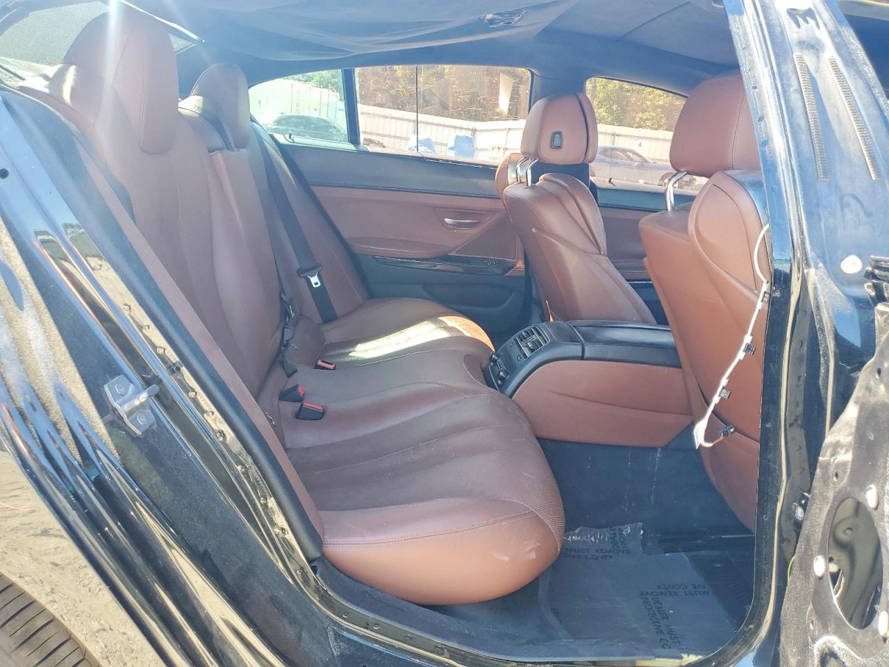 2015 Bmw 640 I Gran Coupe Black vin: WBA6A0C57FD318999