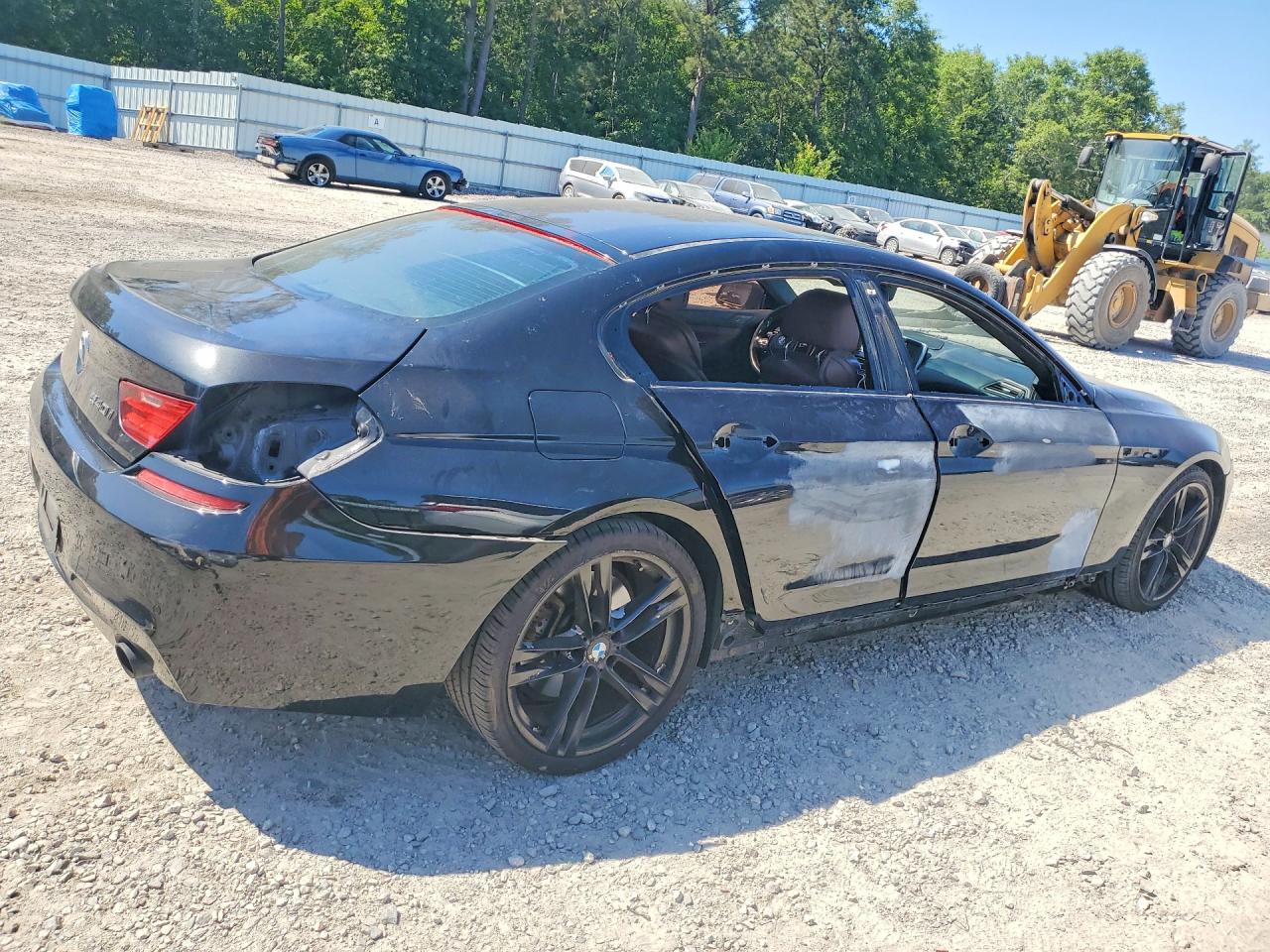 2015 Bmw 640 I Gran Coupe Black vin: WBA6A0C57FD318999