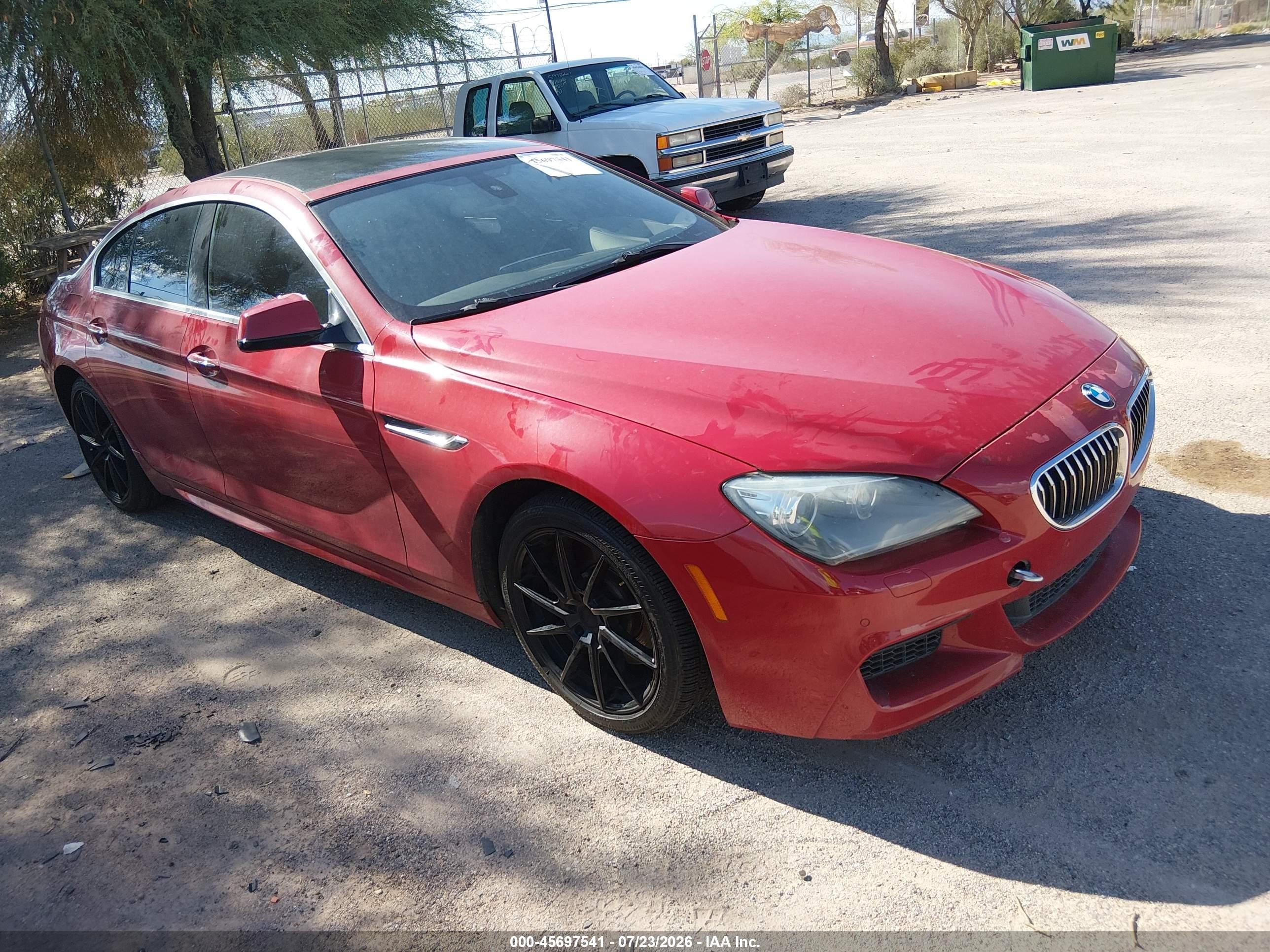 2013 Bmw 640i Gran Coupe   Red vin: WBA6A0C58DDF14238
