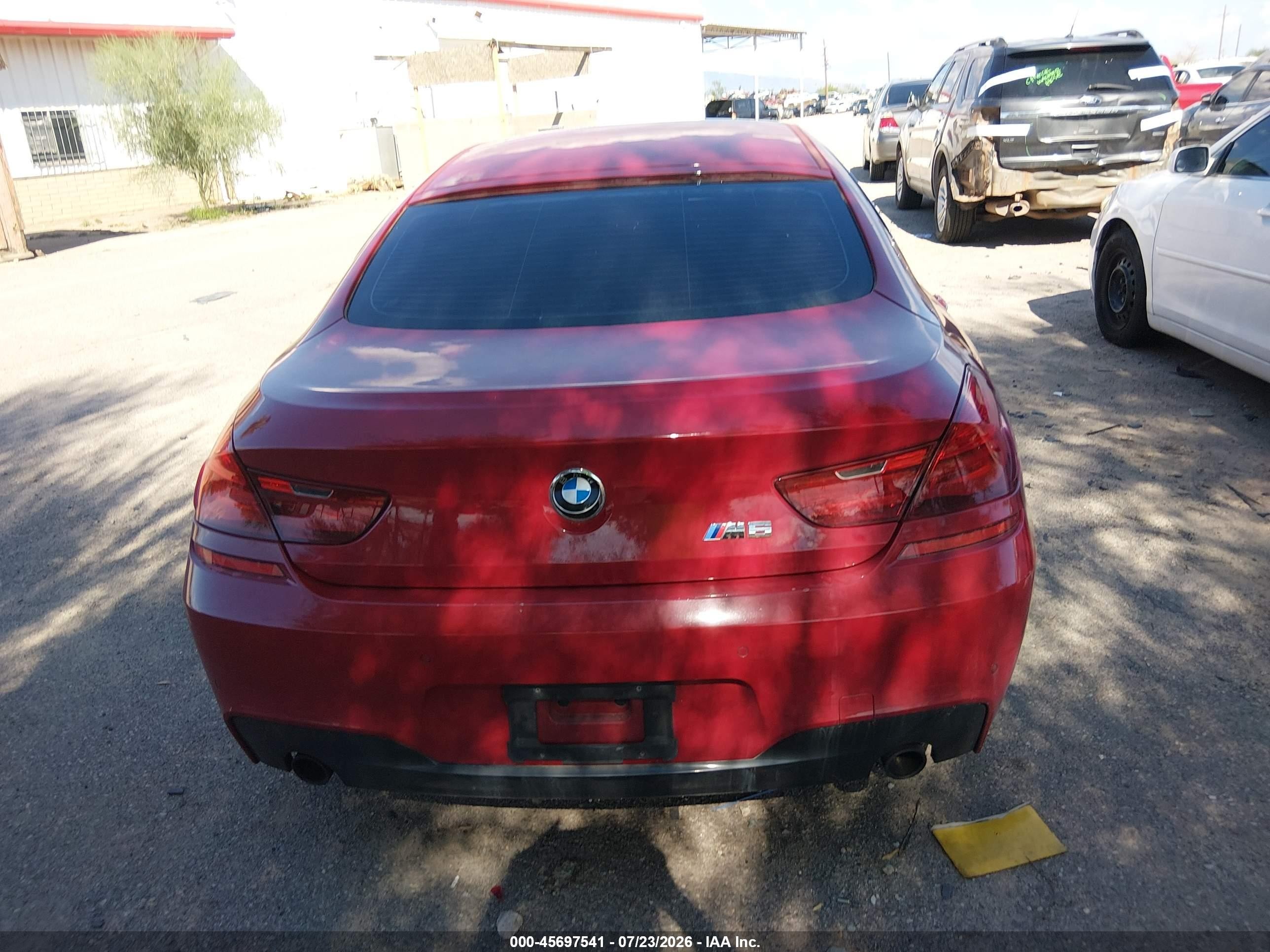 2013 Bmw 640i Gran Coupe Red vin: WBA6A0C58DDF14238