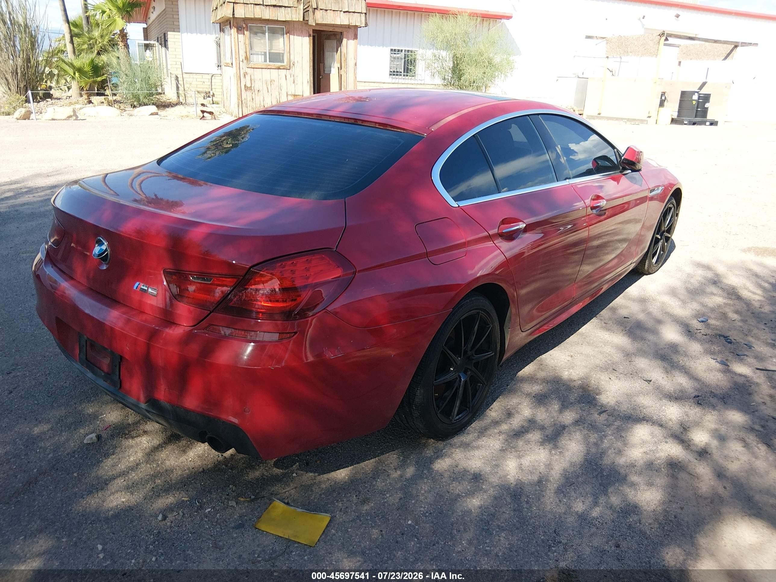 2013 Bmw 640i Gran Coupe Red vin: WBA6A0C58DDF14238
