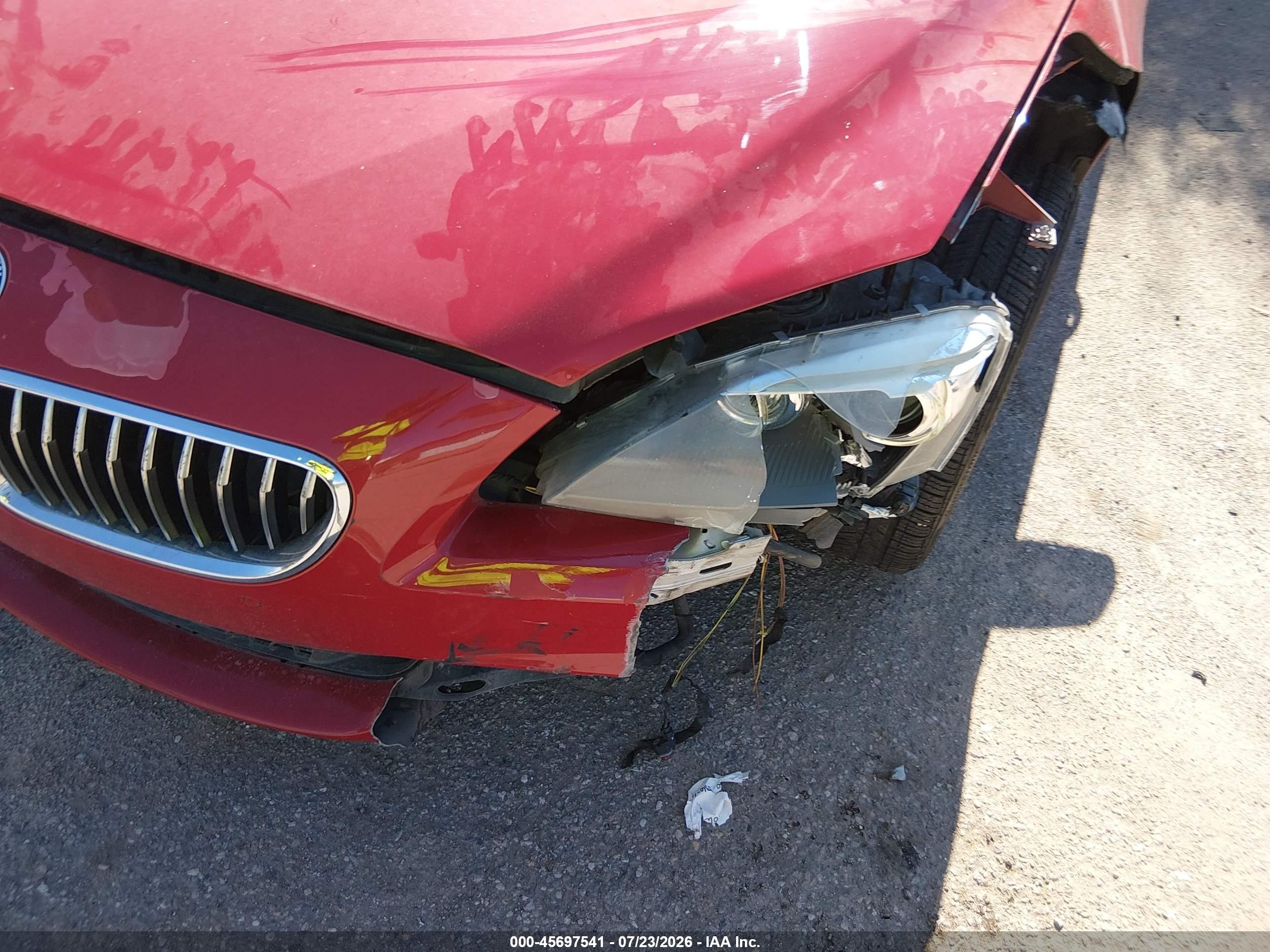 2013 Bmw 640i Gran Coupe Red vin: WBA6A0C58DDF14238