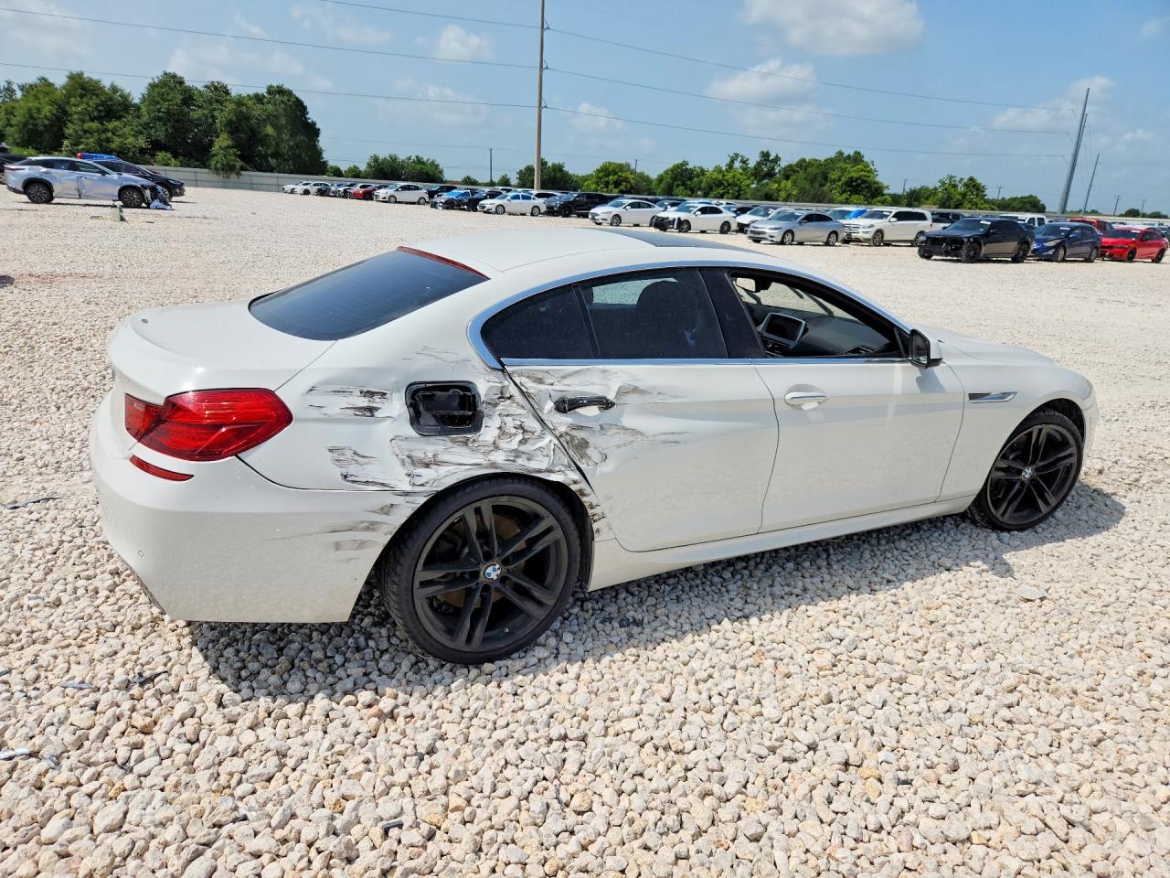 2013 Bmw 640 I White vin: WBA6A0C58DDF14286