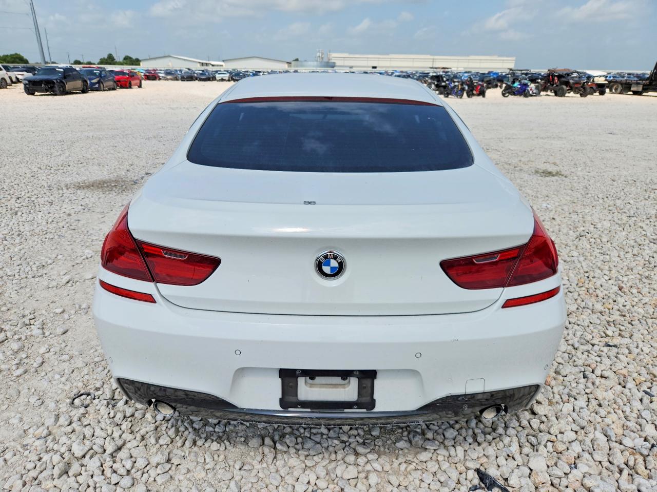 2013 Bmw 640 I White vin: WBA6A0C58DDF14286