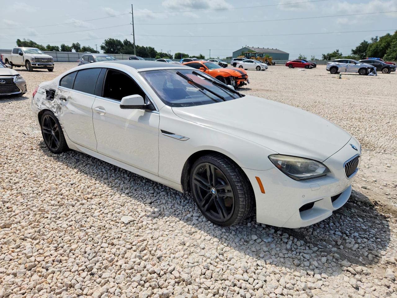 2013 Bmw 640 I White vin: WBA6A0C58DDF14286